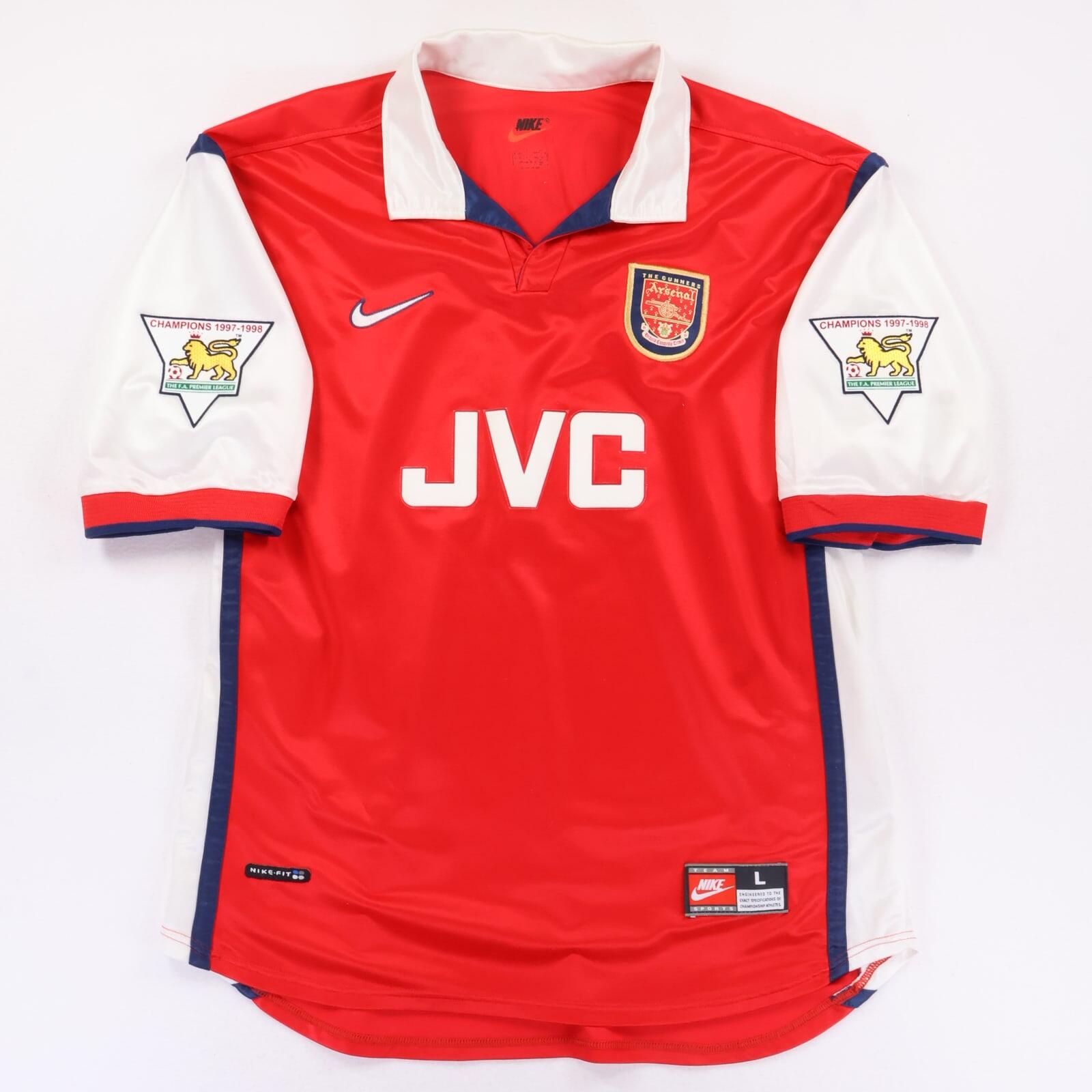Arsenal Adams #6 1998/99 Home Shirt - L- BACK