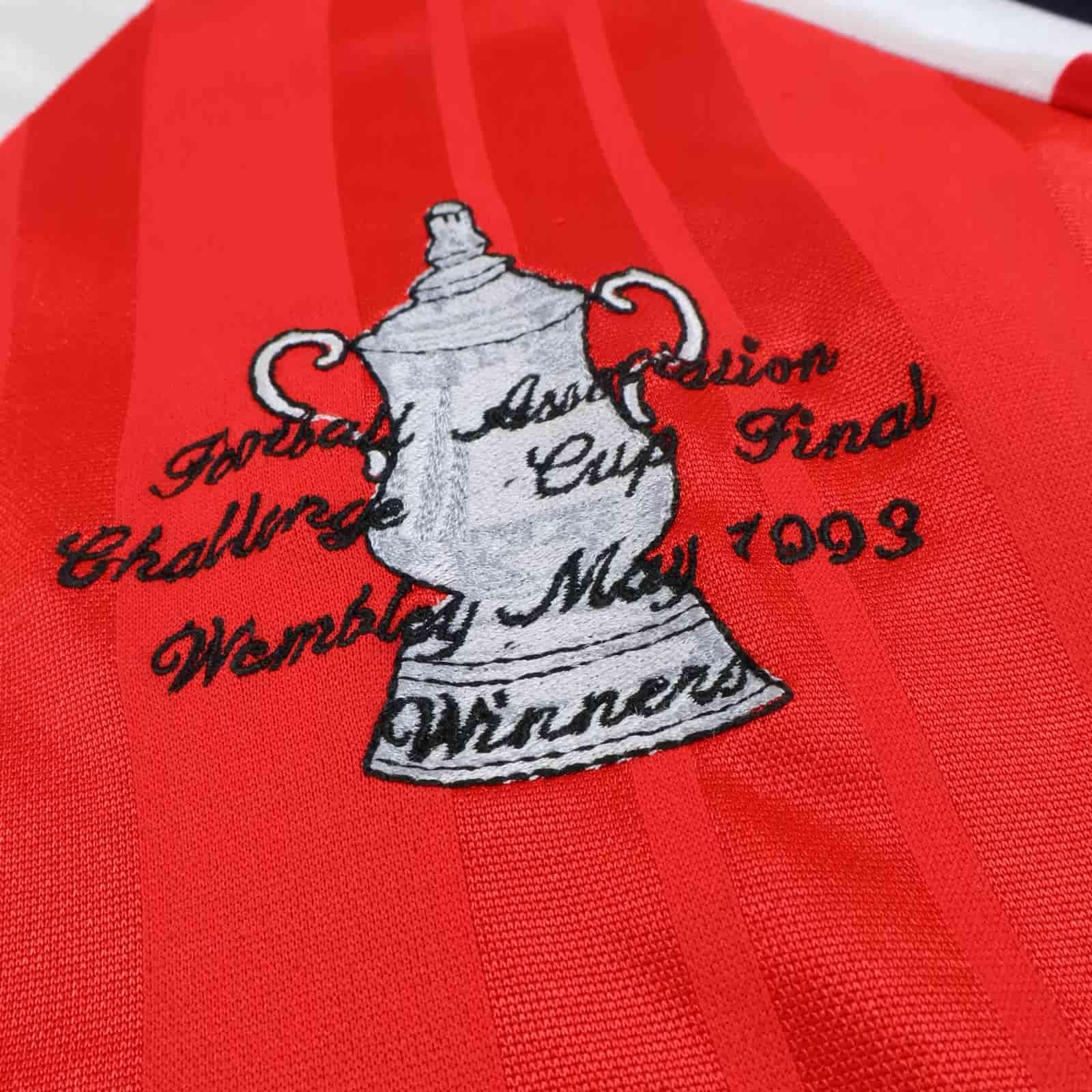Arsenal Wright #8 1992/93 Home Shirt - M