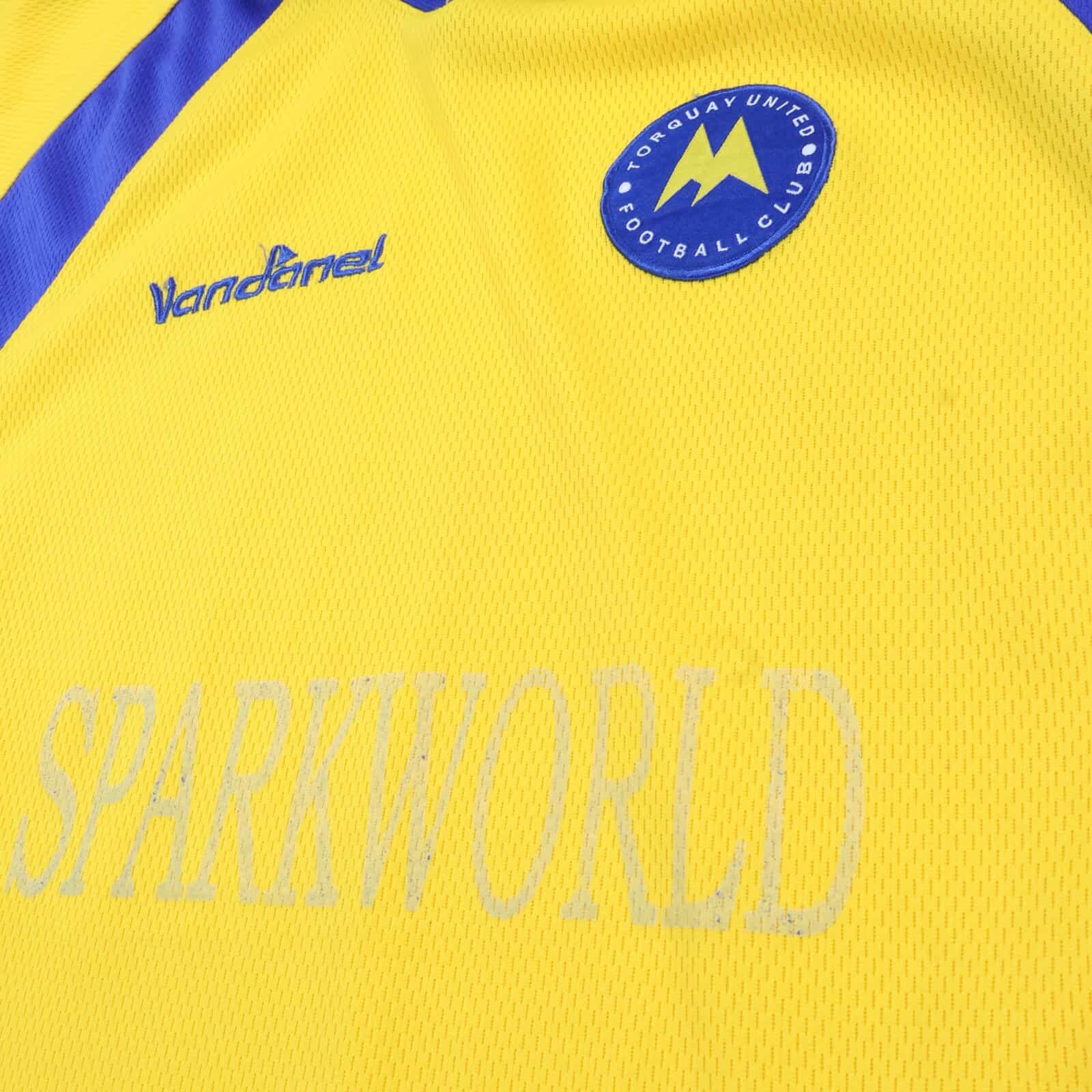 Torquay United 2003/05 Home Shirt - L- BACK