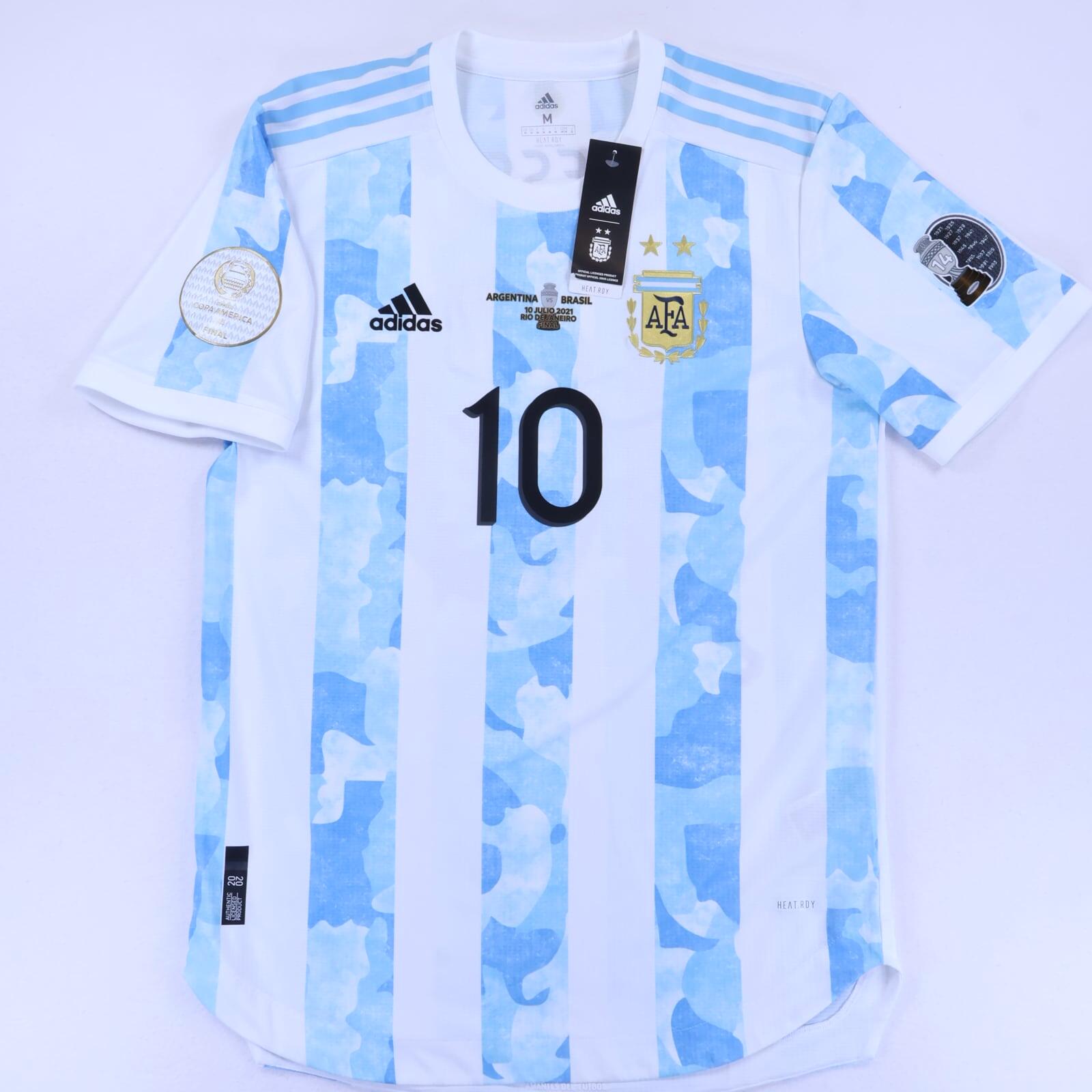 Argintina Messi #10 2021/22 Home Shirt - Player Issue - M- FRONT