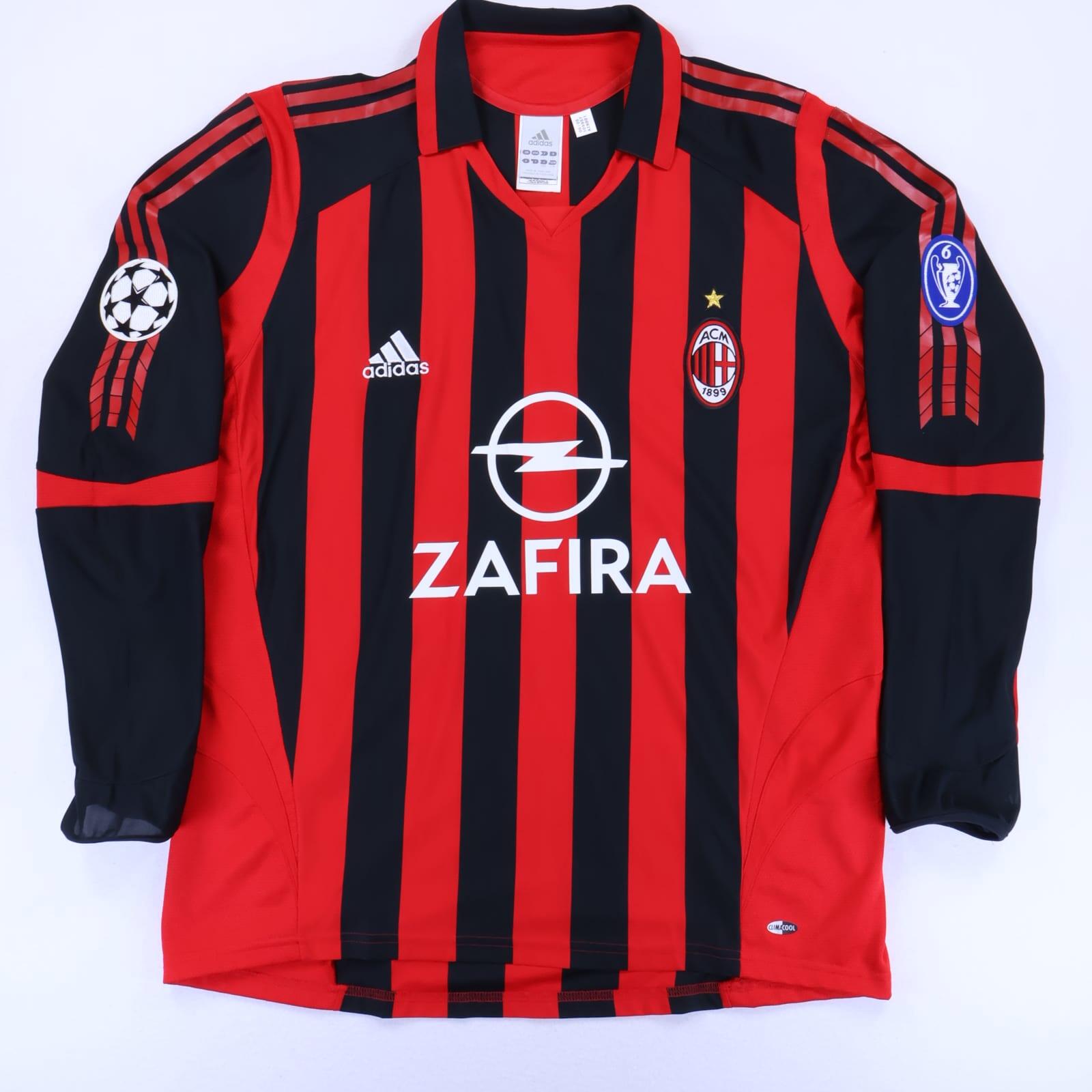 Ac Milan Nesta #13 2005/06 Home Shirt - L- BACK