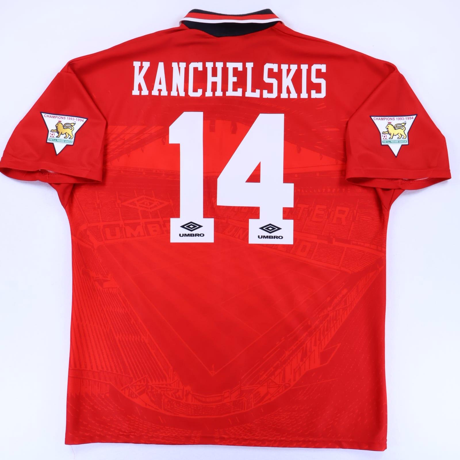 Manchester United Kanchelskis #14 1994/96 Home Shirt - XL- FRONT