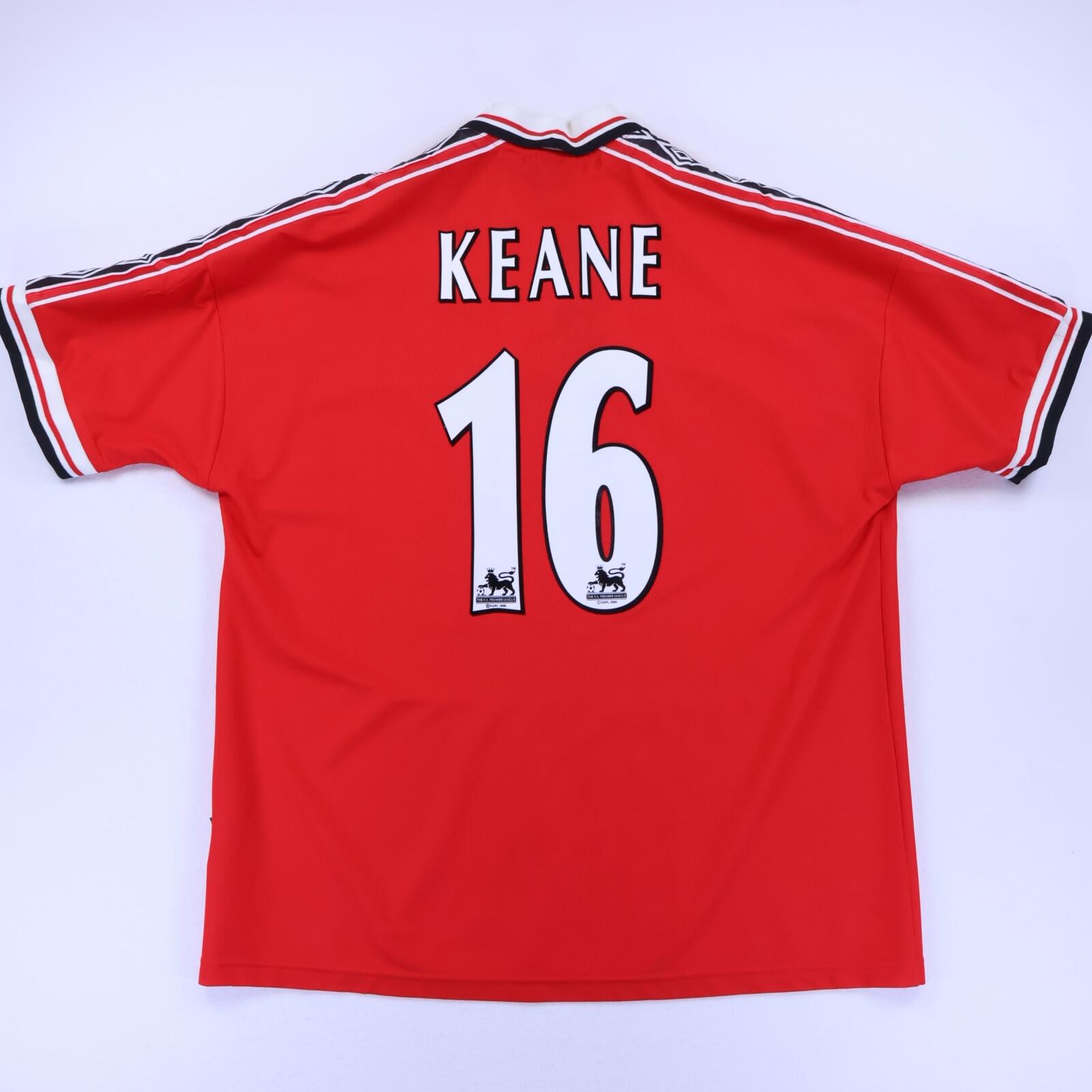 Manchester United Keane #16 1998/99 Home Shirt - XXL- FRONT