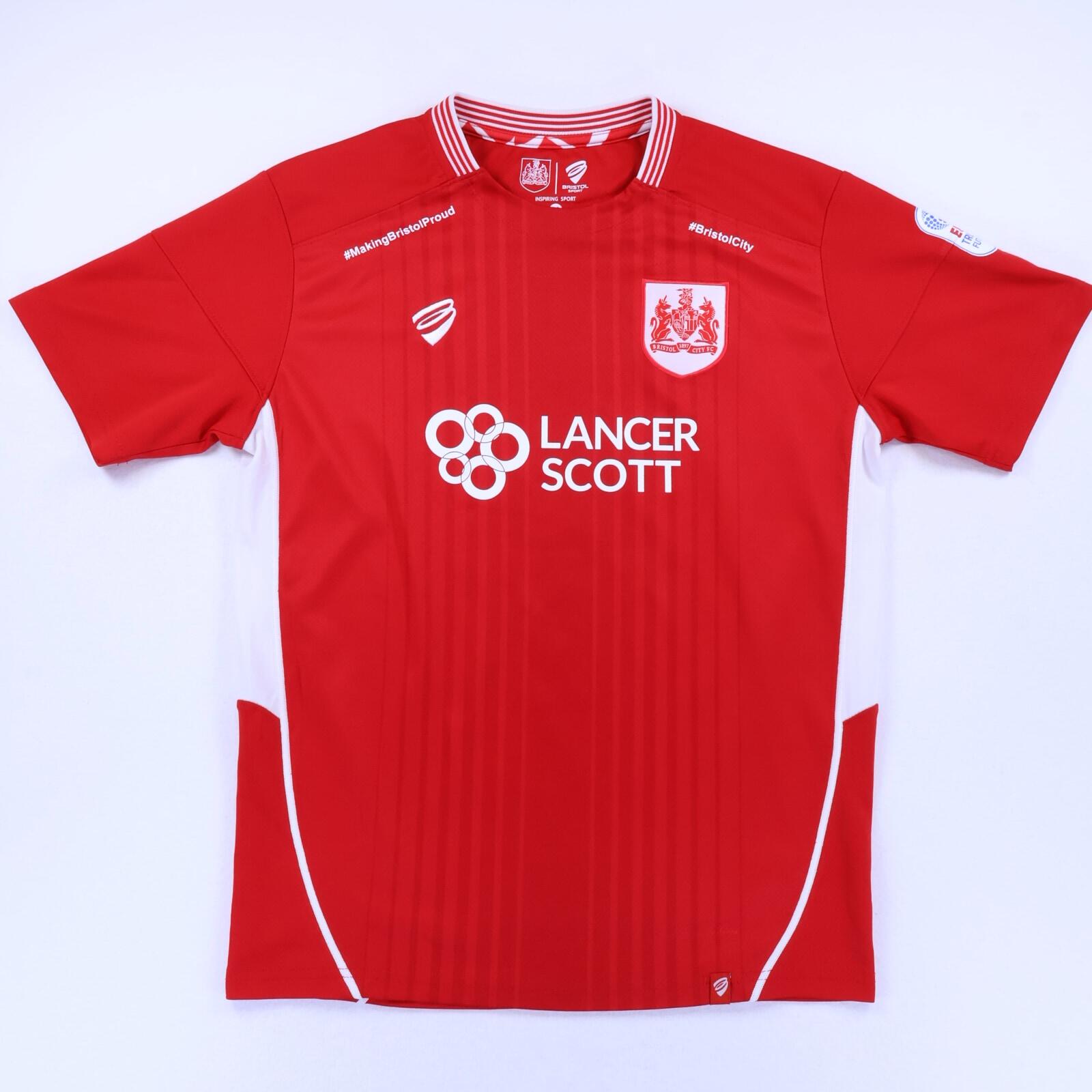 Bristol City F.C 2016/17 Home Shirt - M- FRONT