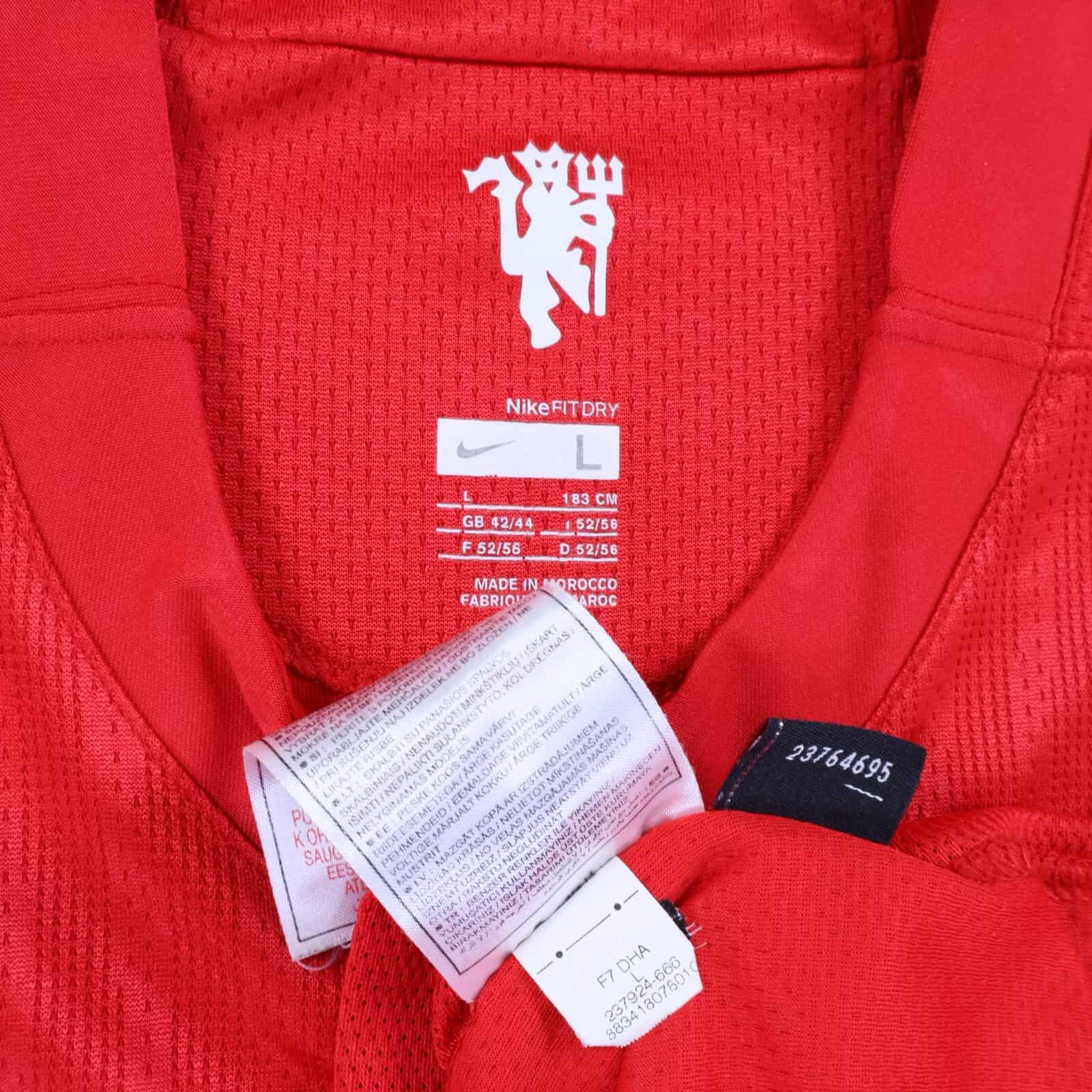 Manchester United 2007/09 Home Shirt - L