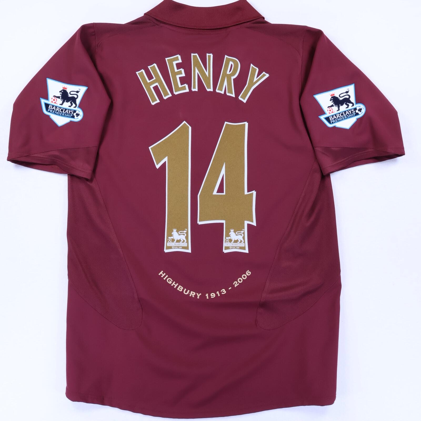 Arsenal Henry #14 2005/06 Home Shirt - M- FRONT