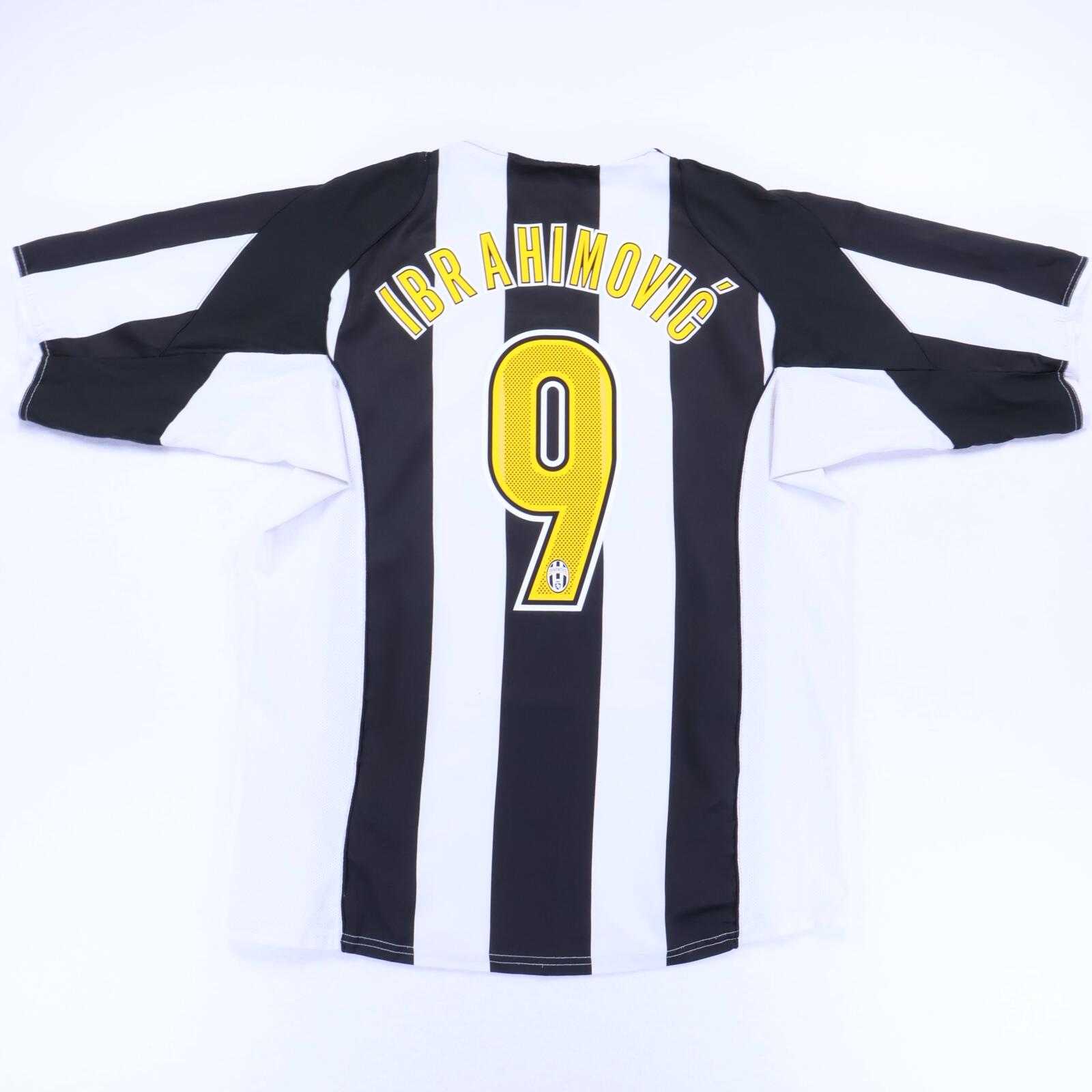 Juventus Ibrahimovic #9 2004/05 Home Shirt - L- FRONT