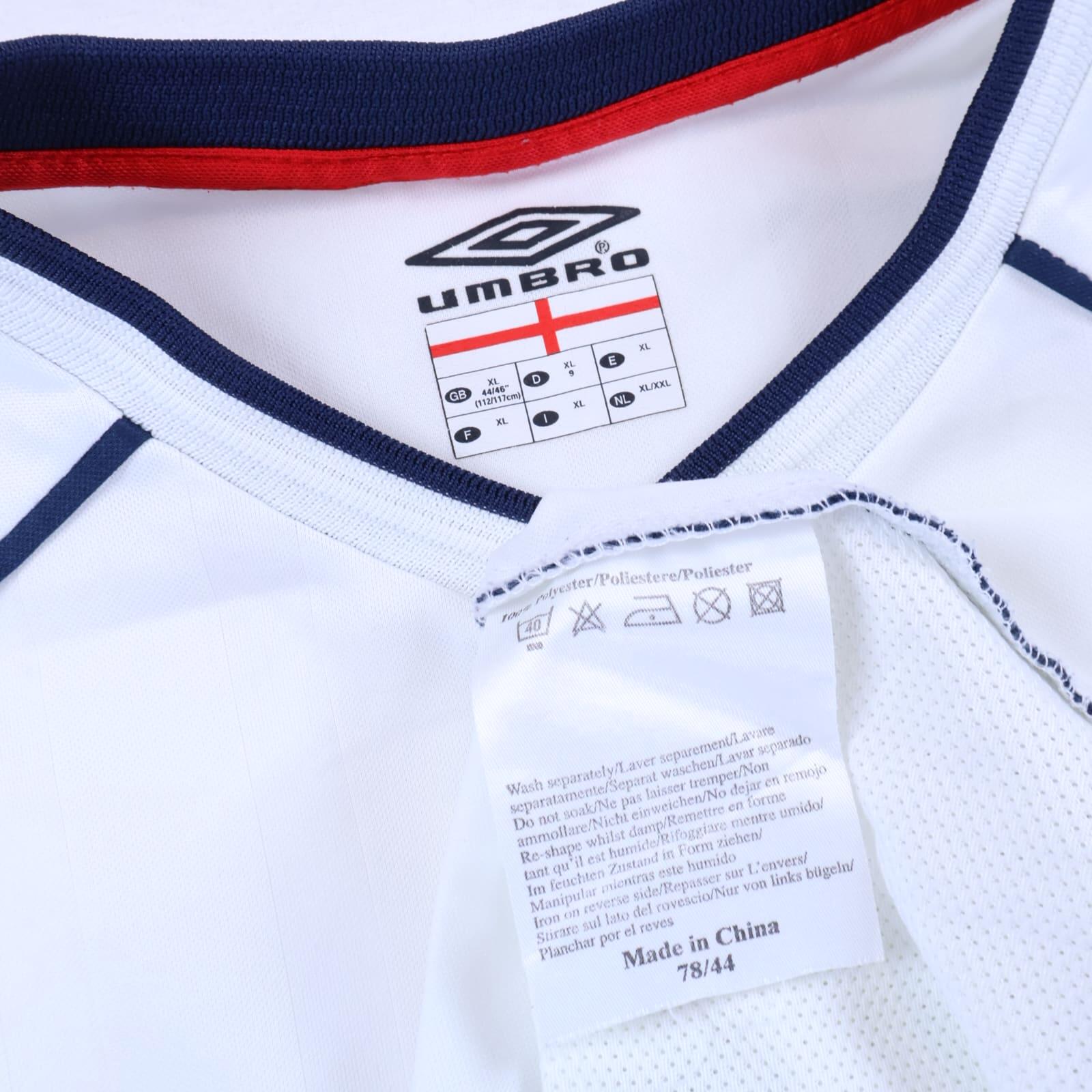 England 2001/03 Home Shirt - XL
