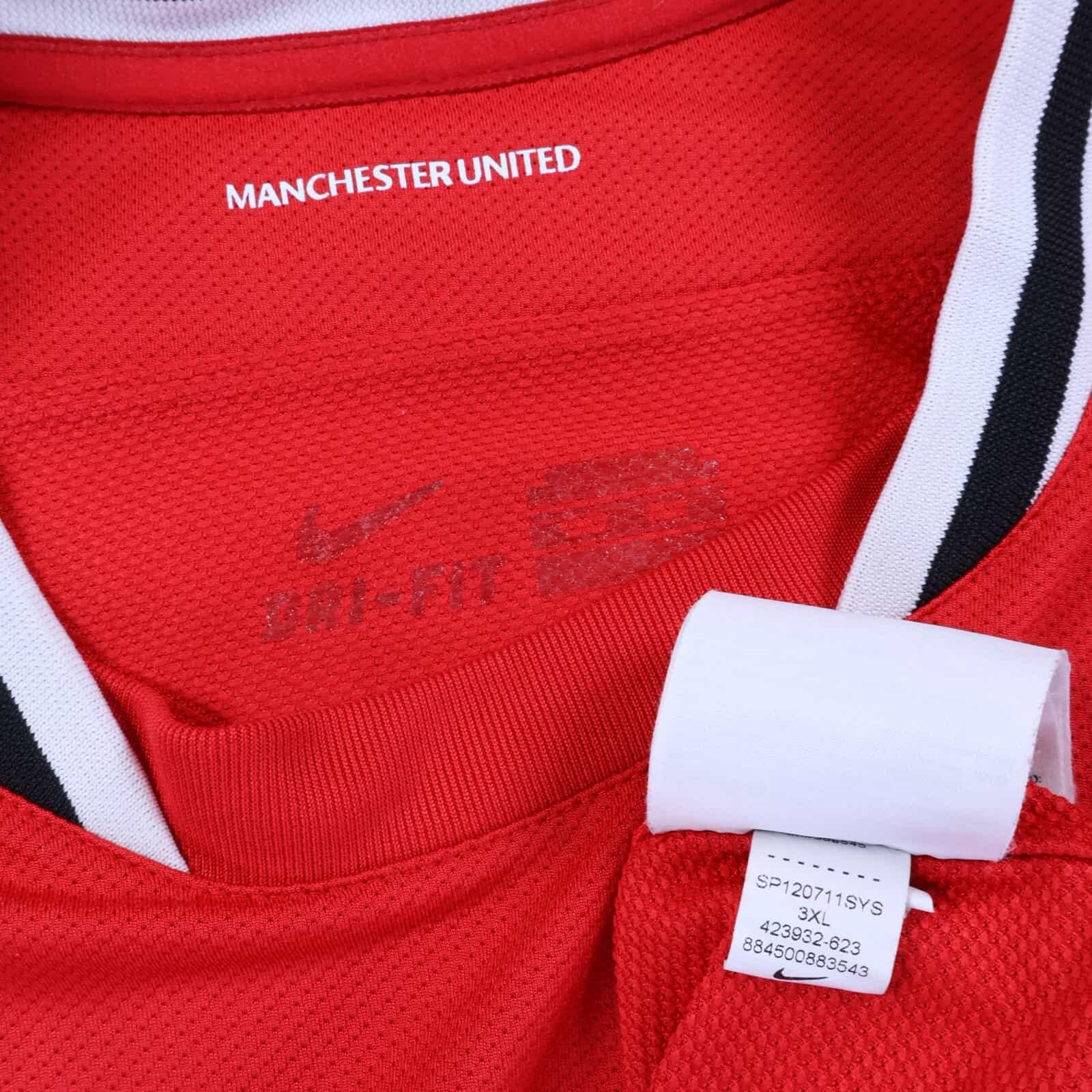 Manchester United 2011/12 Home Shirt - 3XL- TAGS