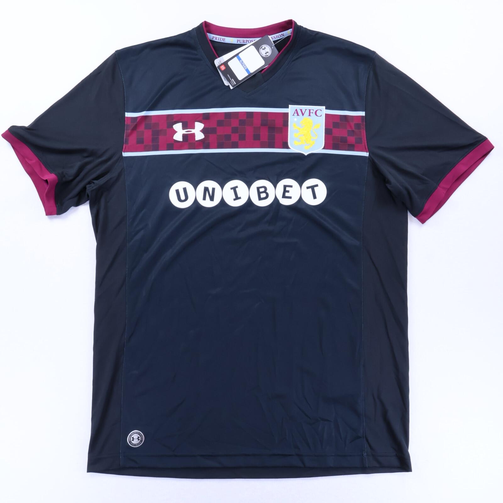 Aston Villa 2017/18 Away Shirt - XL- FRONT