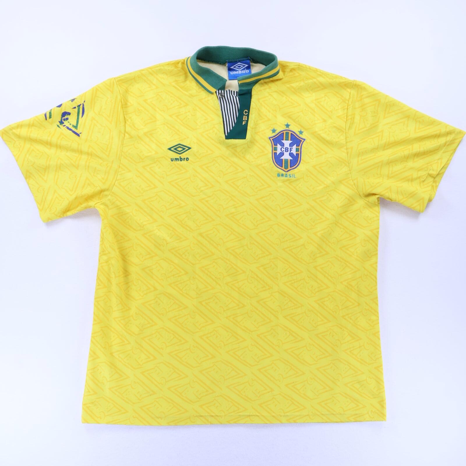 Brazil 1991/93 Home Shirt - L- FRONT