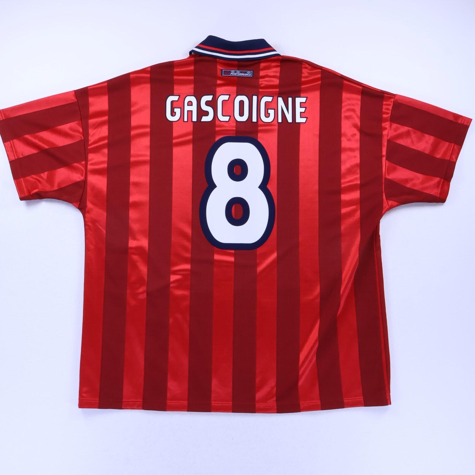 England Gascoigne #8 1997/99 Away Shirt - XXL- FRONT