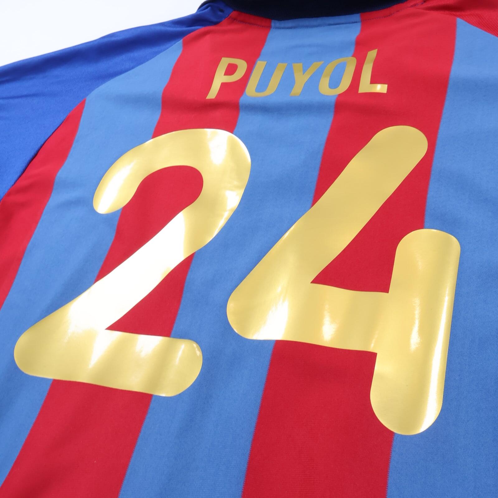 Barcelona Puyol #24 2001/02 Home Shirt - XL