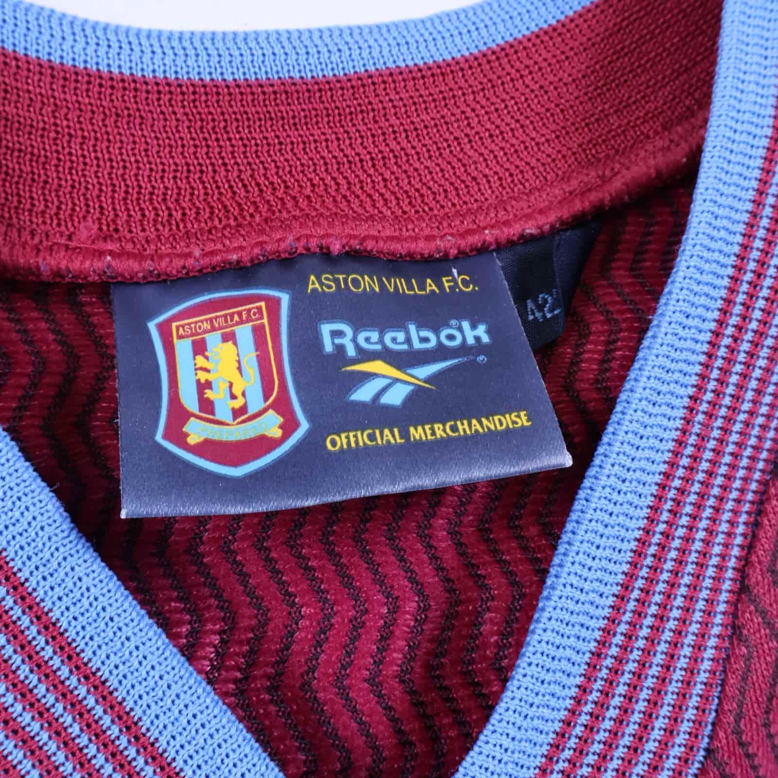 Aston Villa Southgate #4 1997/98 Home Shirt - L