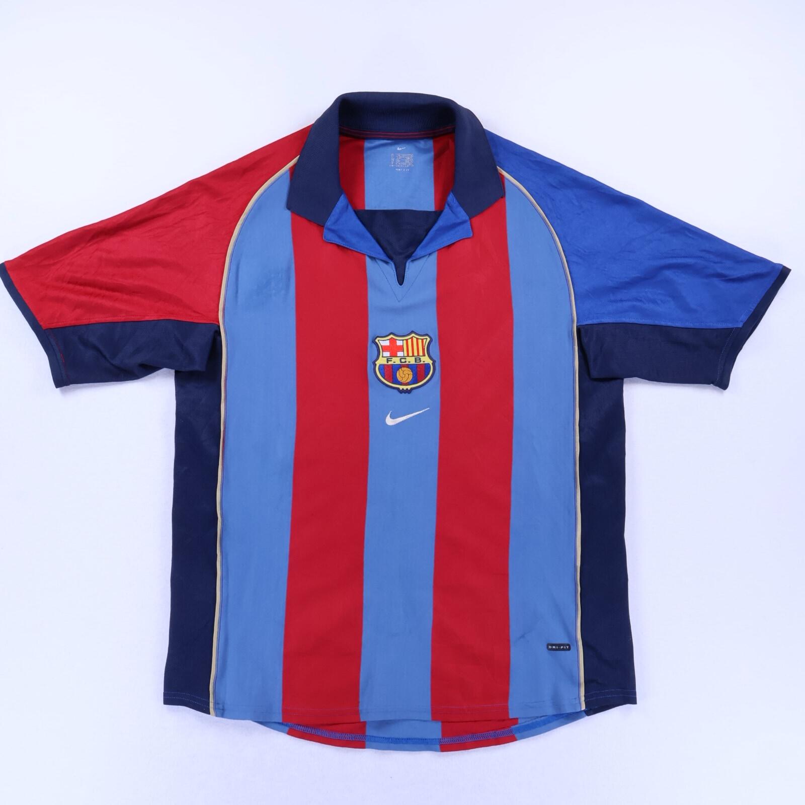 Barcelona 2001/02 Home Shirt - M- FRONT
