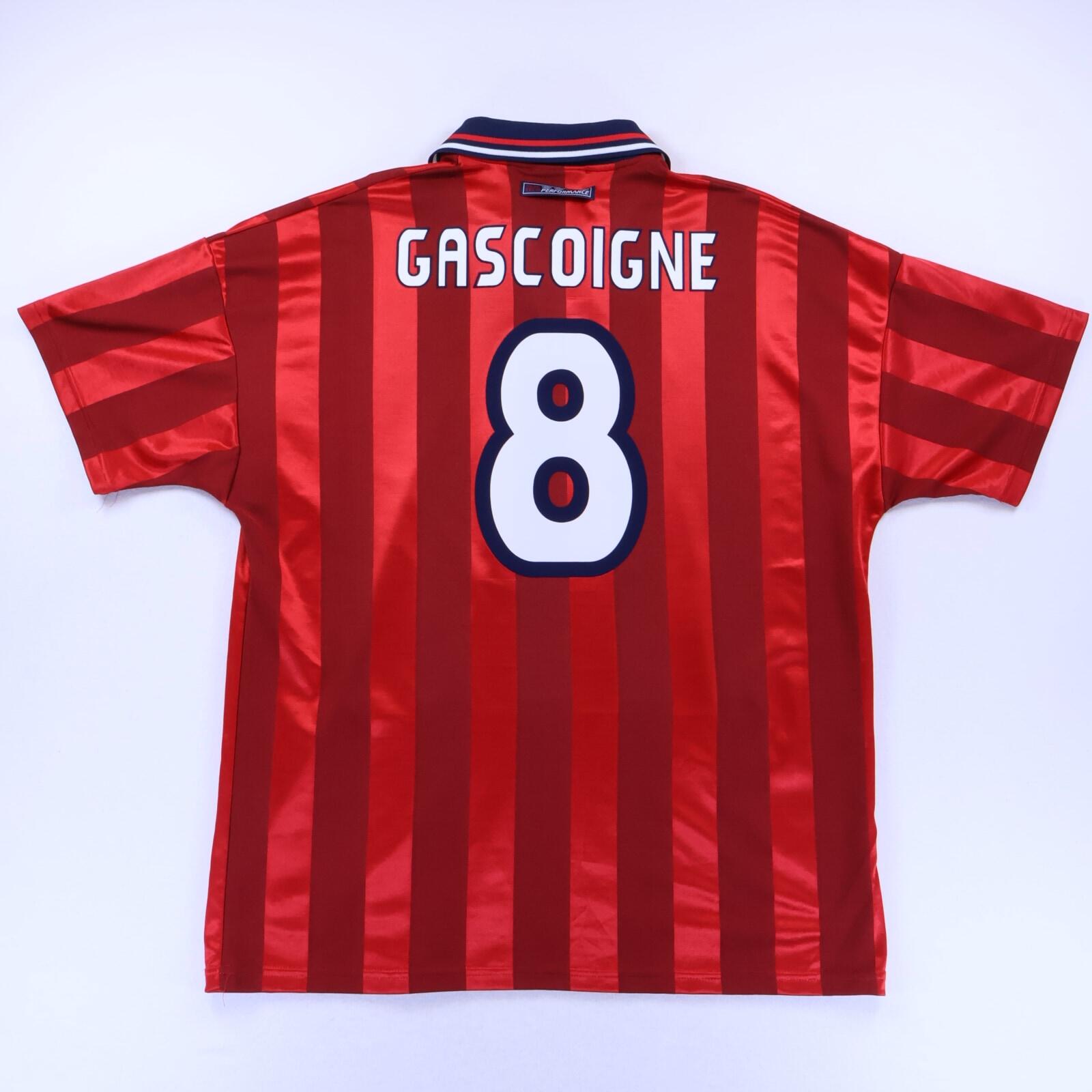 England Gascoigne #8 1997/99 Away Shirt - XL- FRONT