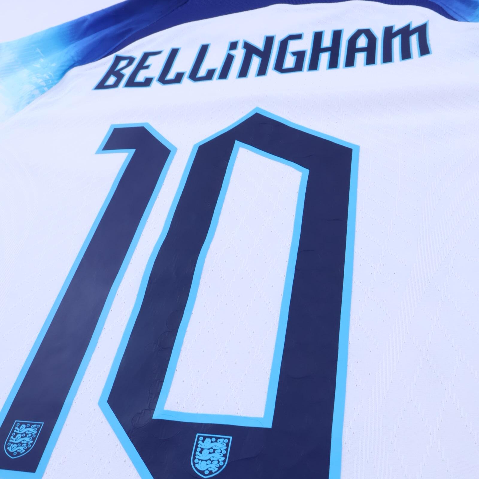 England Bellingham #10 2022/23 Home Shirt - Match Issue - S