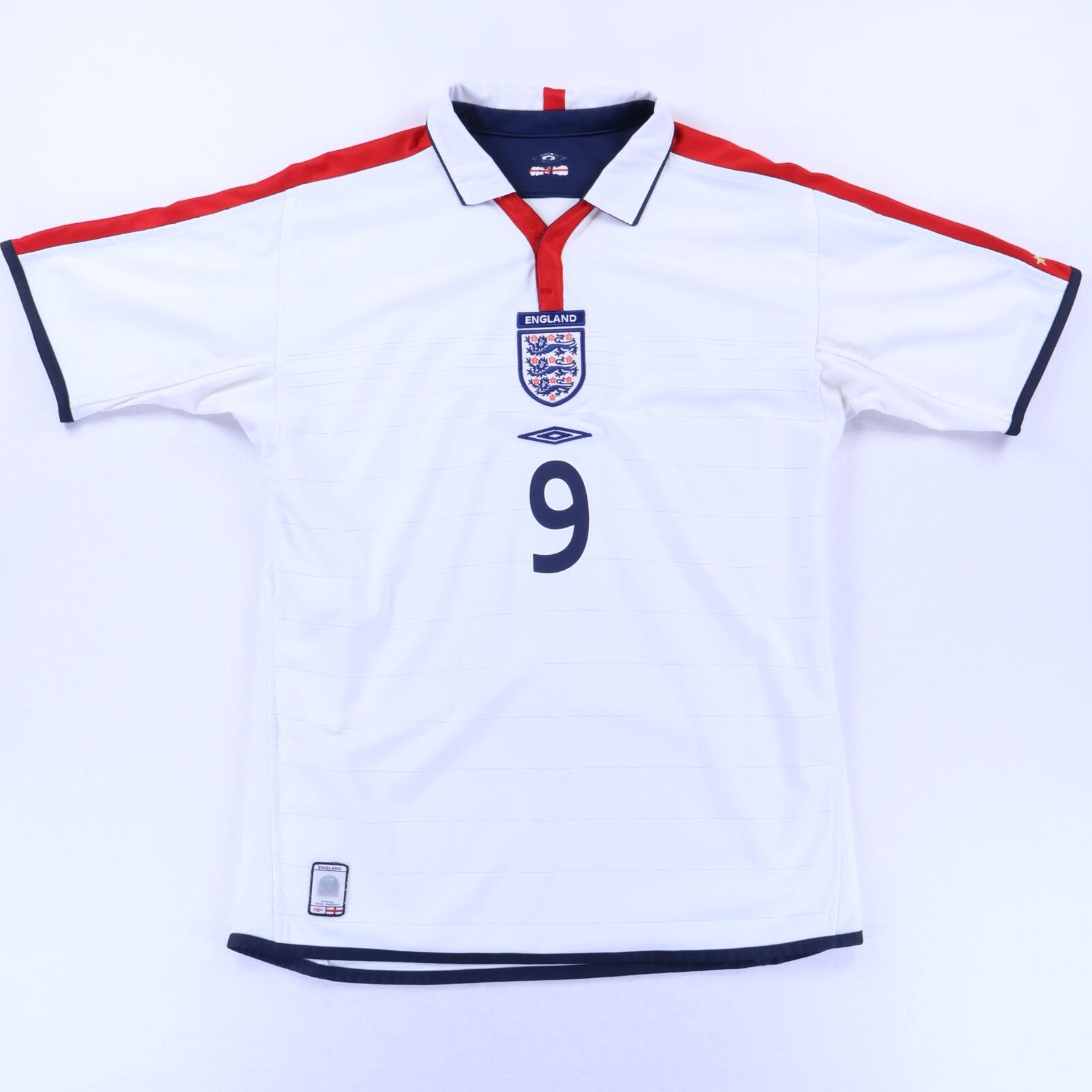 England Rooney #9 2003/05 Home Shirt - Reversible - M- BACK