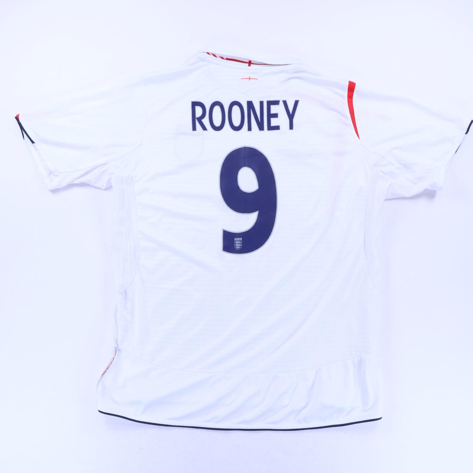England Rooney #9 2005/07 Home Shirt - XL - FRONT