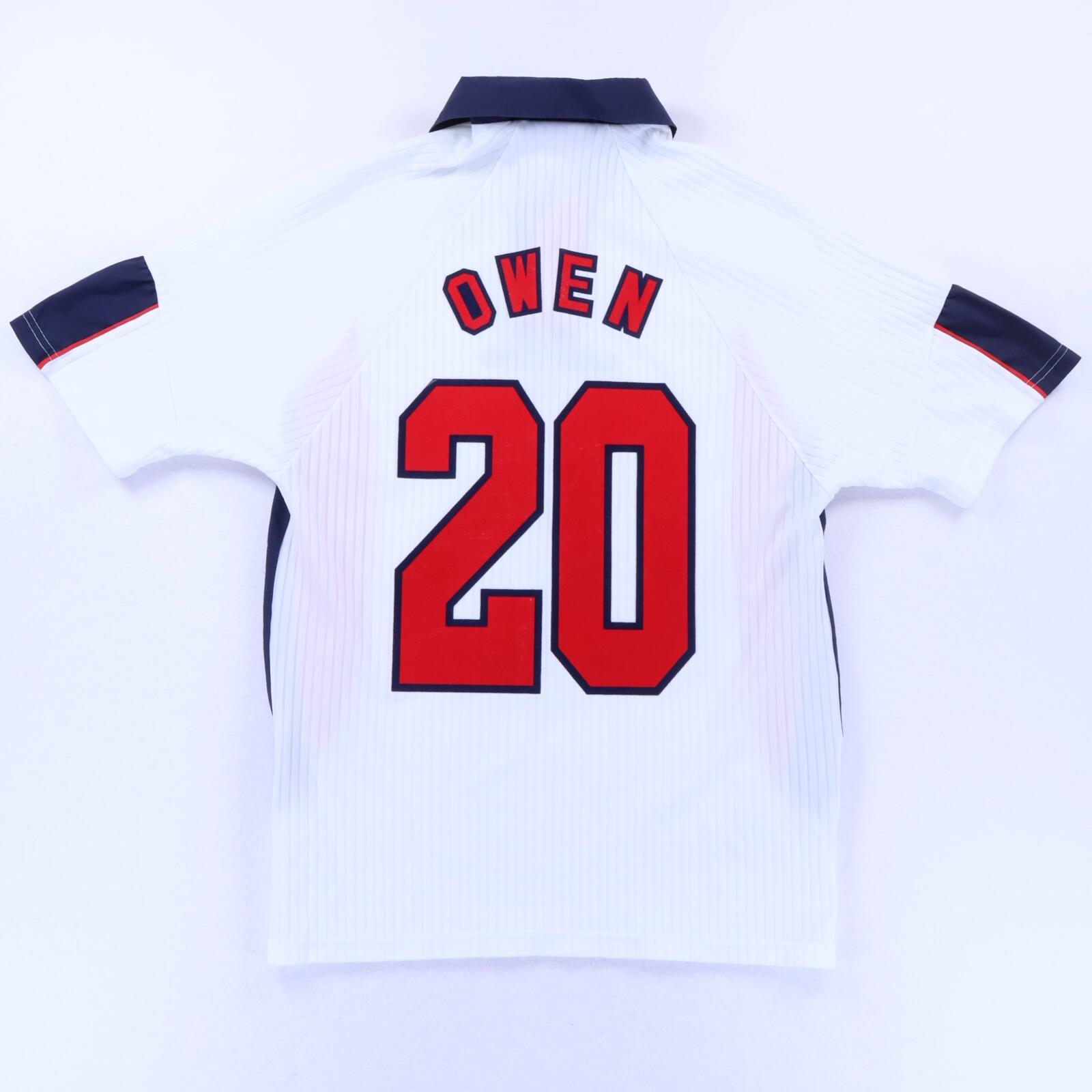 England Owen #20 1997/99 Home Shirt - M- FRONT