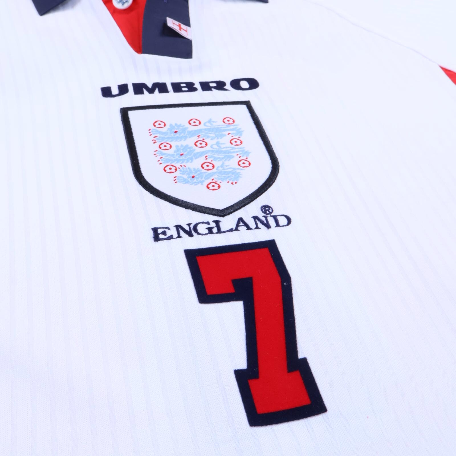 England Beckham #7 1997/99 Home Shirt - XL