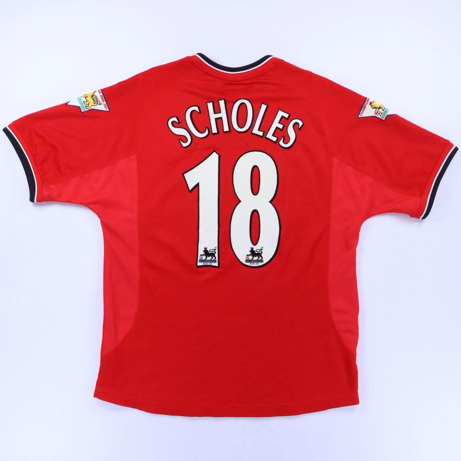Manchester United 2000/02 Home Full Kit - M- FRONT