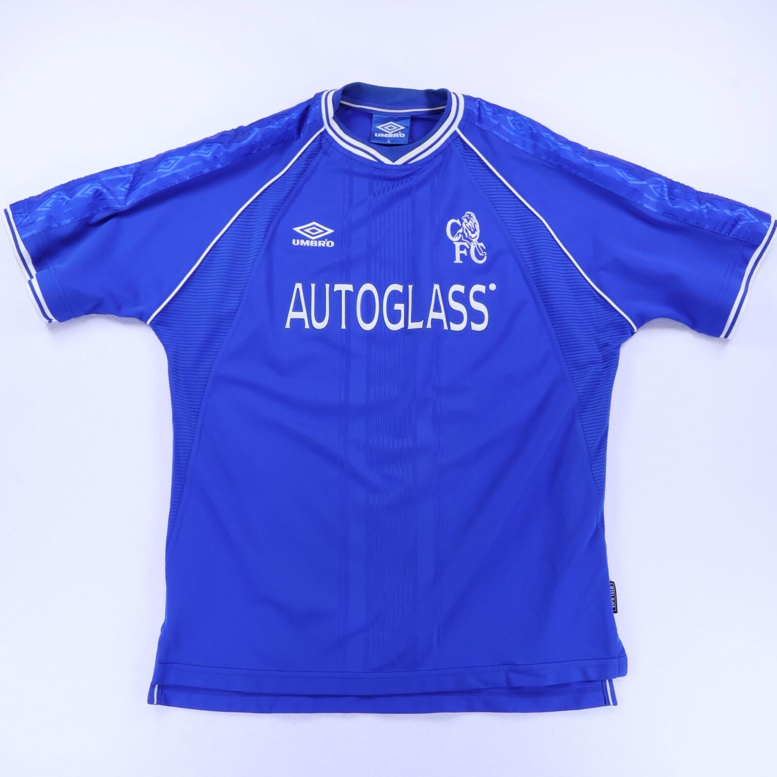 Chelsea Zola #25 1999/01 Home Shirt - XL- BACK