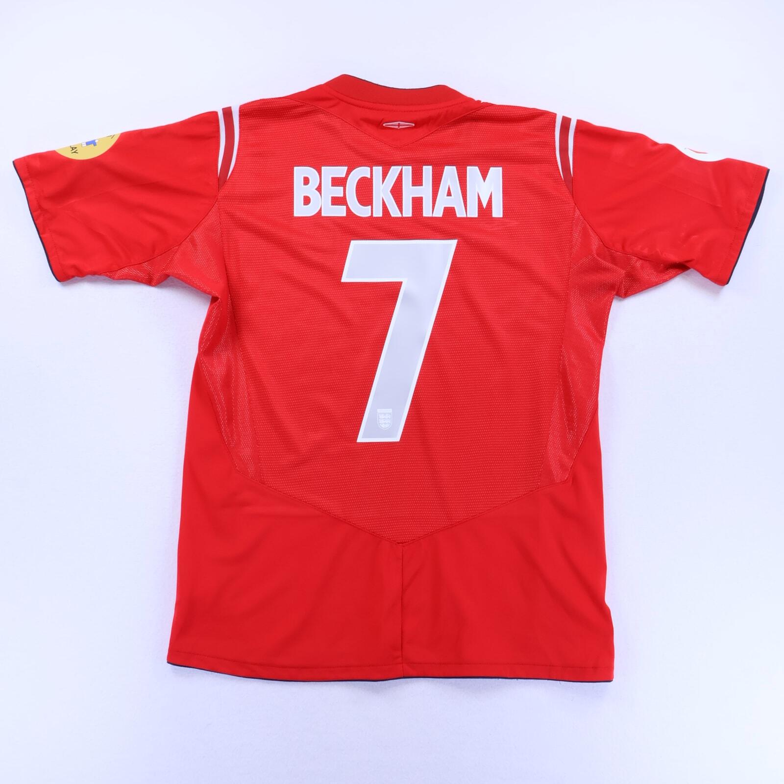 England Beckham #7 2004/06 Away Shirt - M- BACK