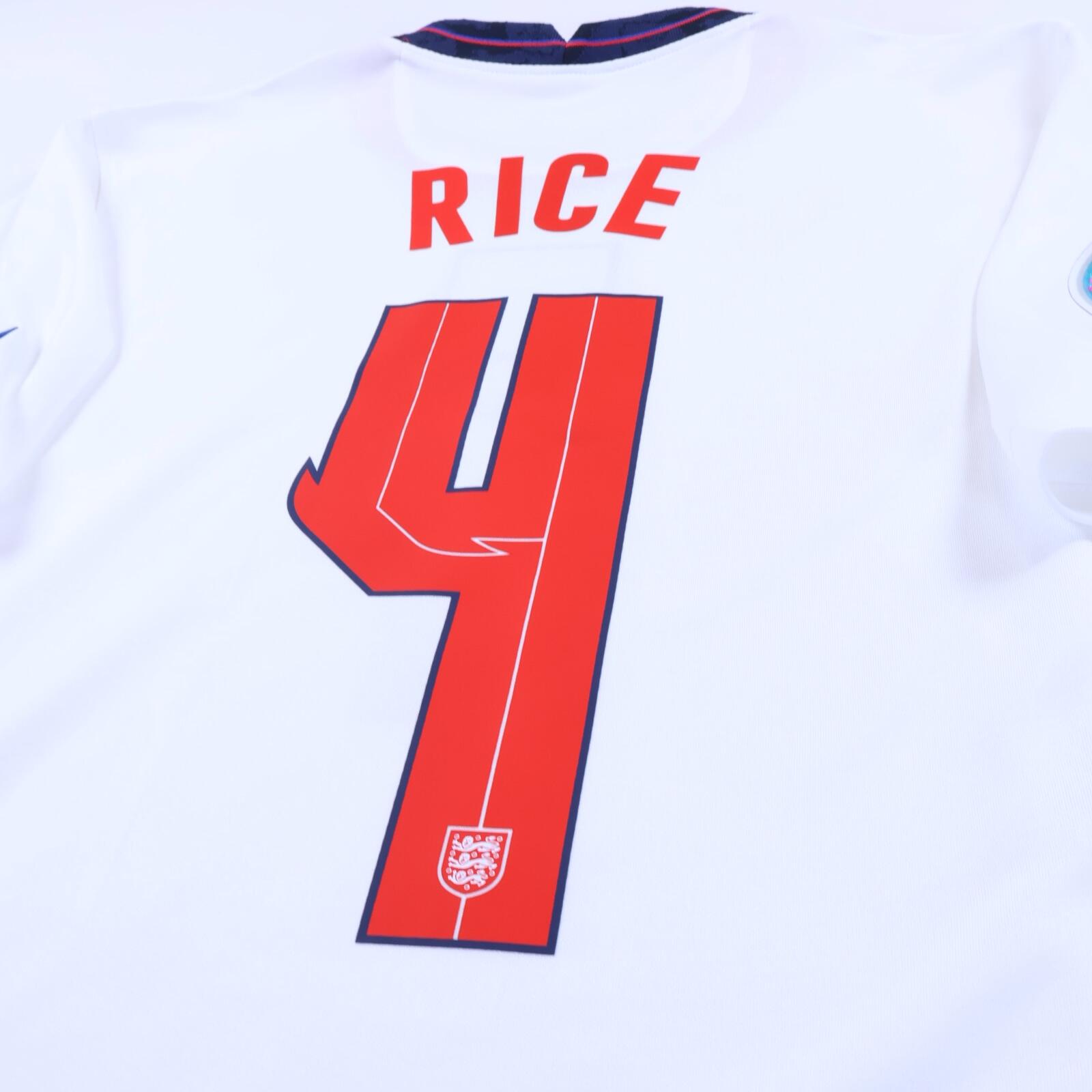 England Rice #4 2020/22 Home Shirt - S- TAGS