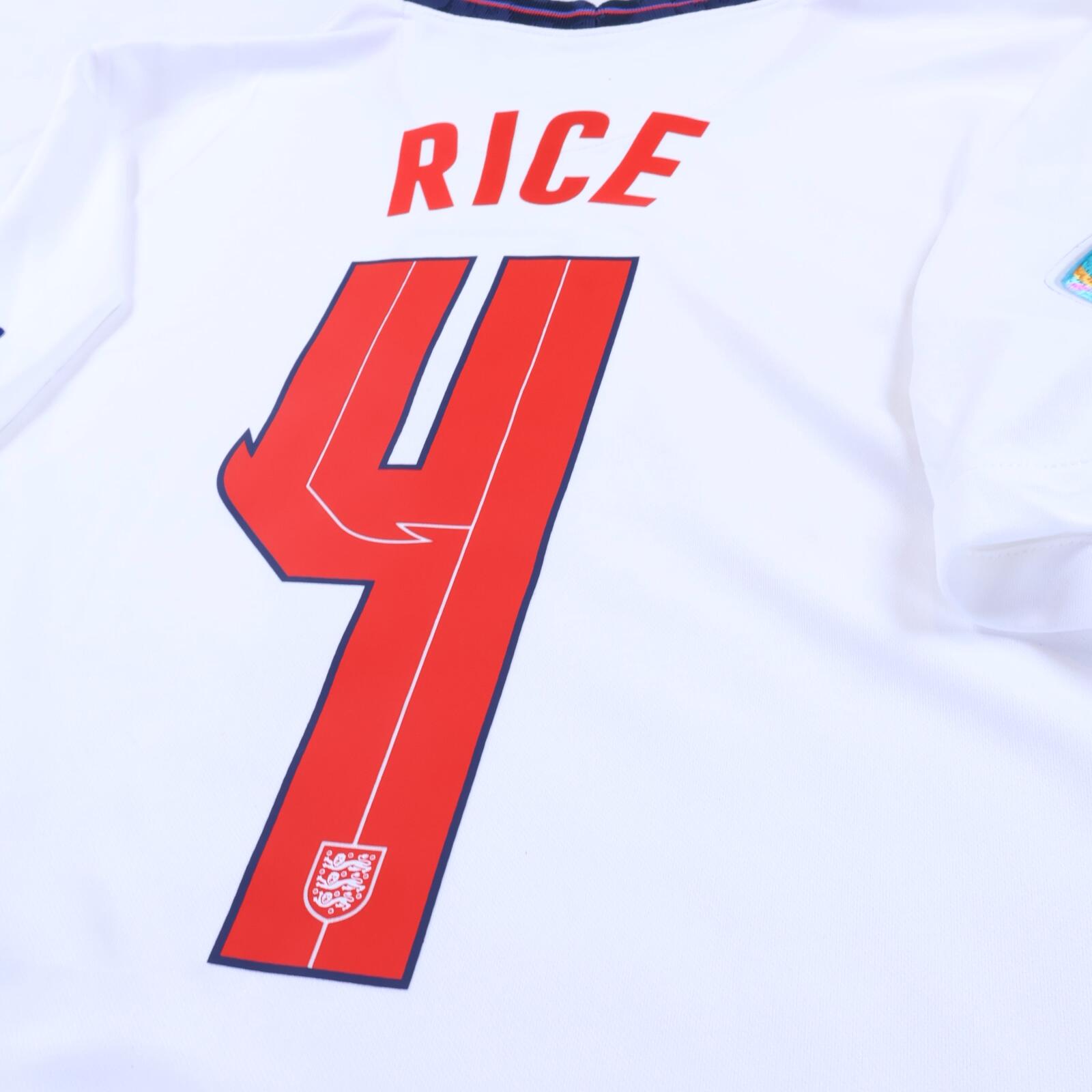 England Rice #4 2020/22 Home Shirt - M- TAGS