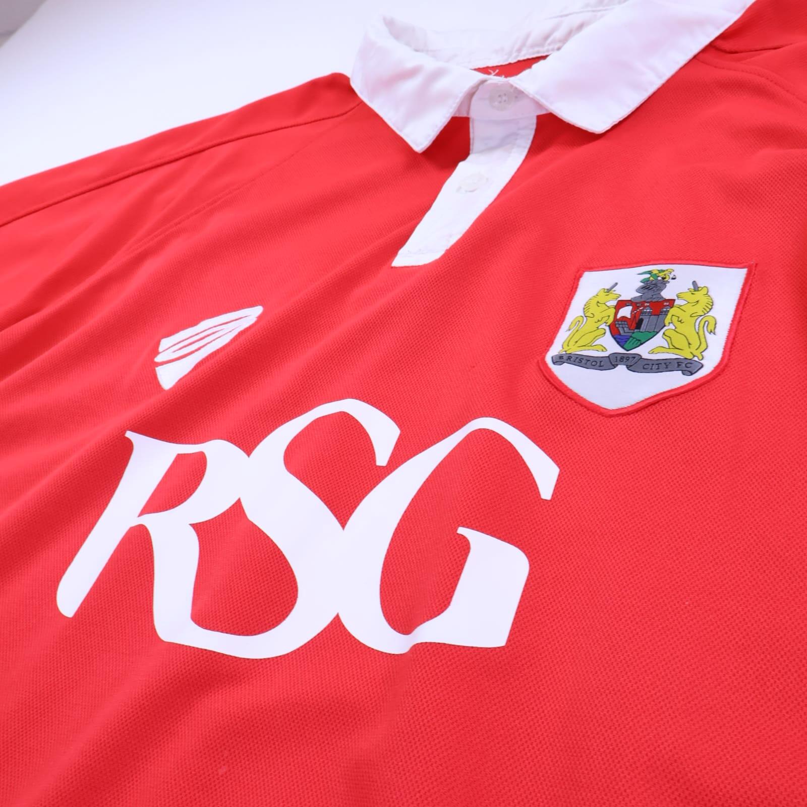 Bristol City F.C 2014/15 Home Shirt - 2XL- BACK