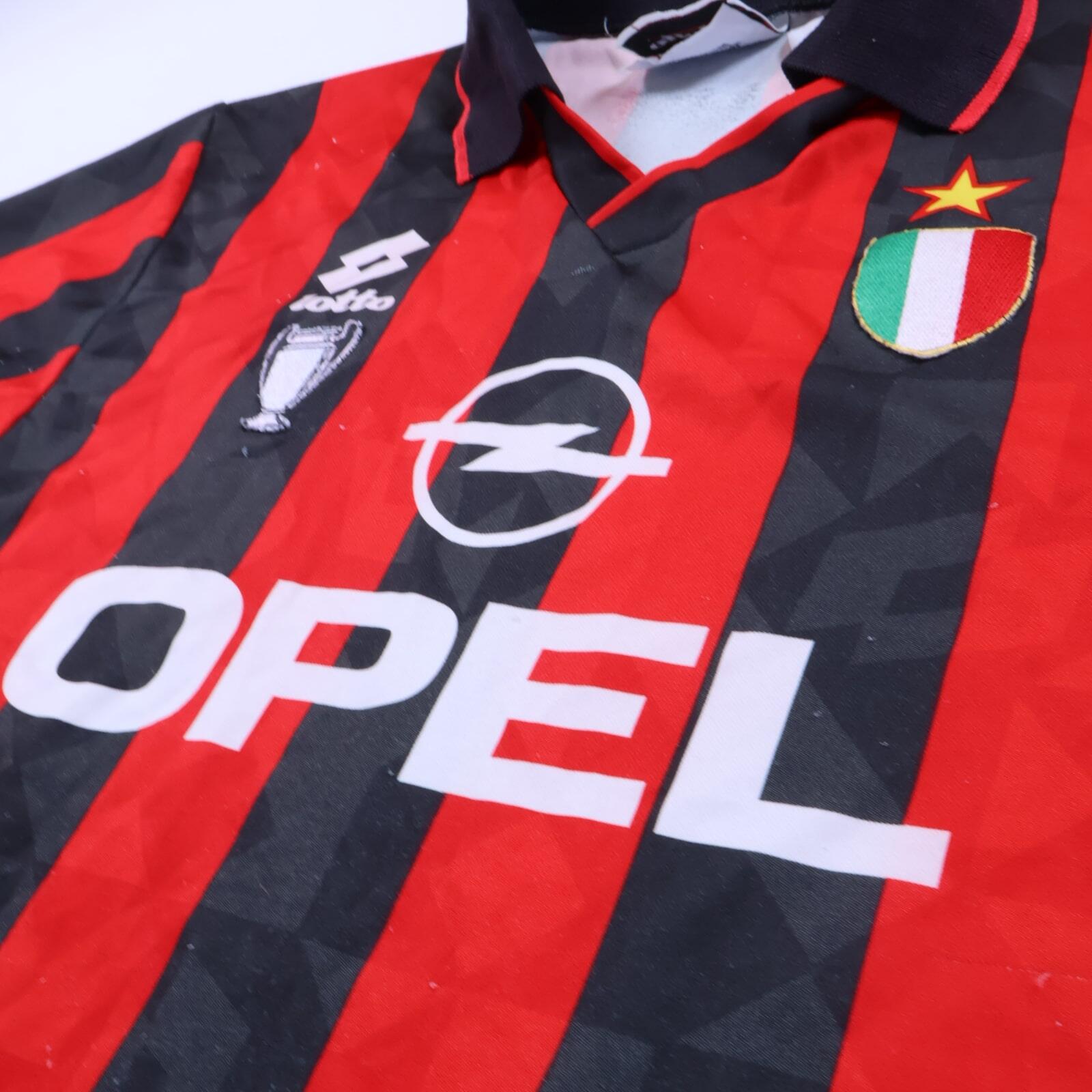Ac Milan 1995/96 Home Shirt - M- BACK