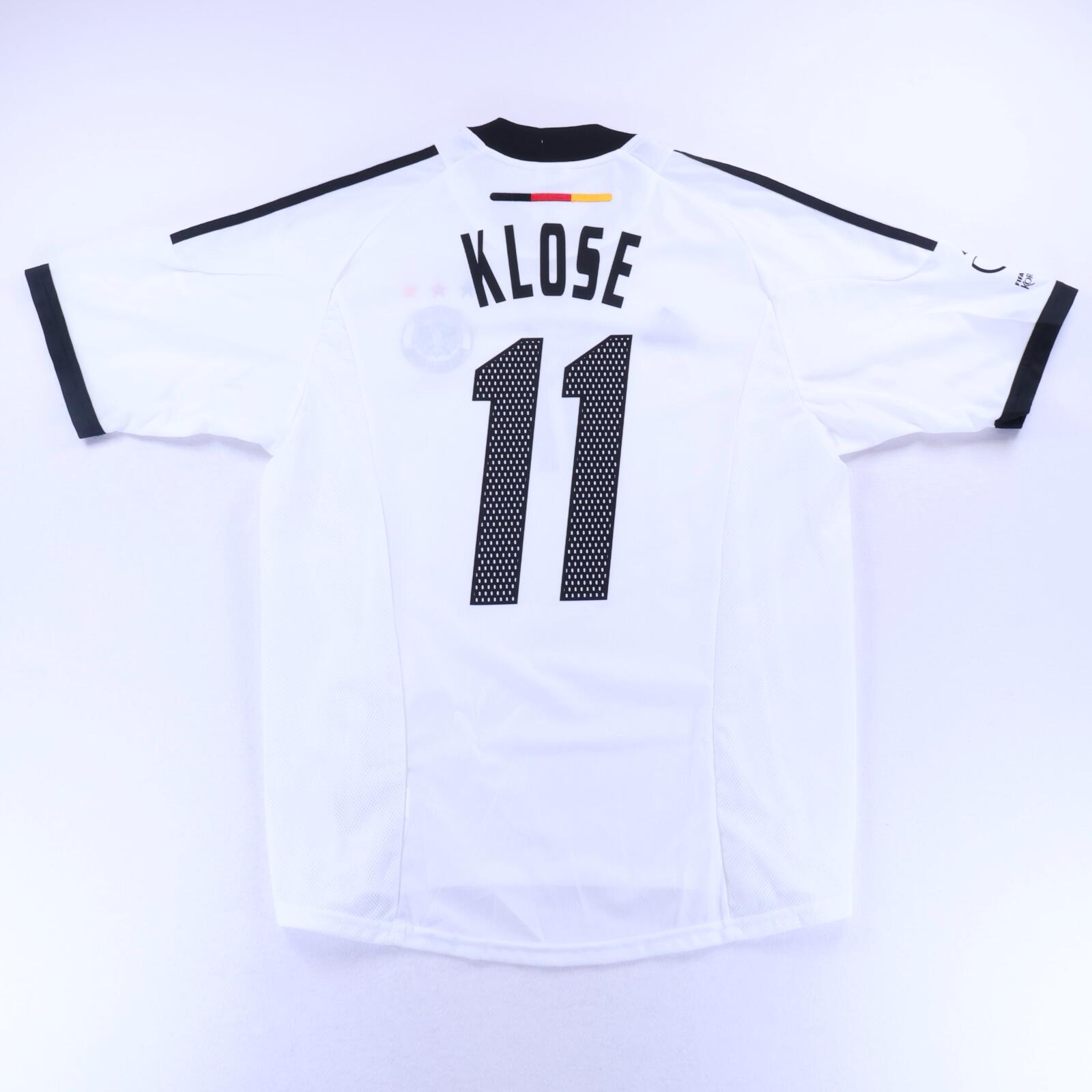 Germany Klose #11 2002/04 Home Shirt - M- BACK