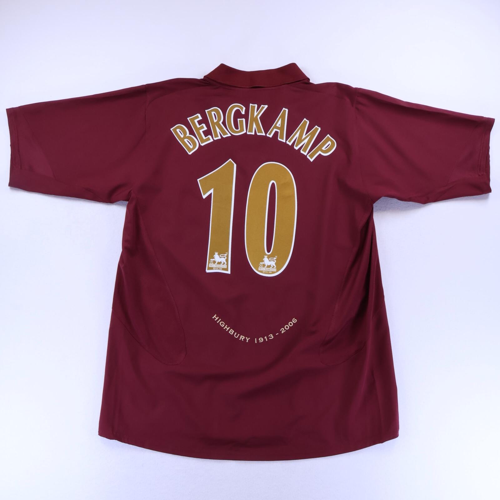 Arsenal Bergkamp #10 2005/06 Home Shirt - XL- FRONT