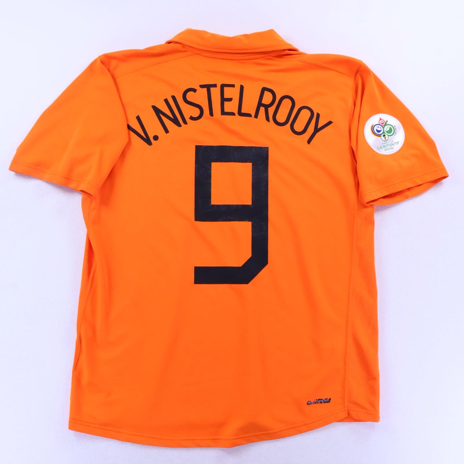 Netherlands V.Nistelrooy #9 2006/08 Home Shirt - L- FRONT