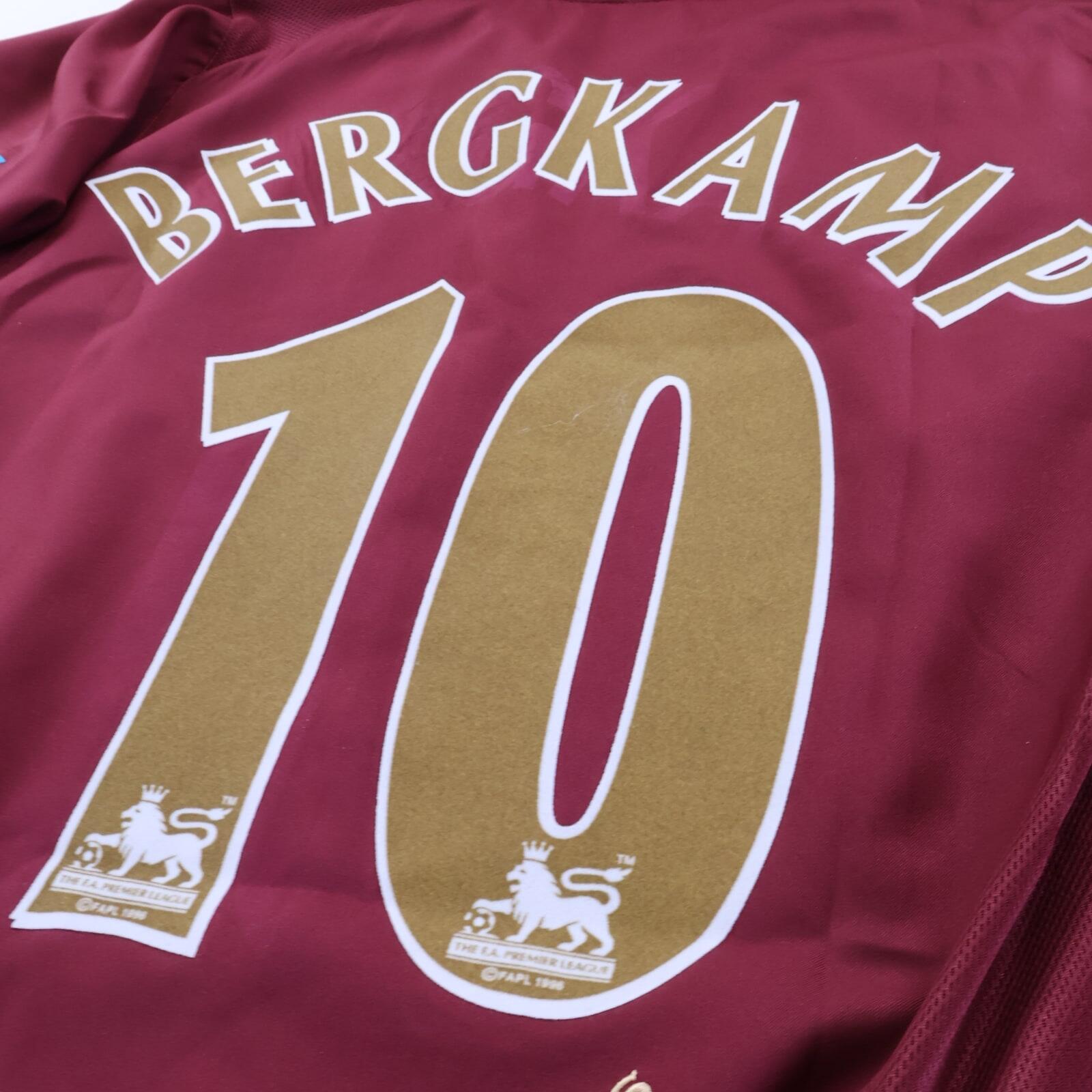 Arsenal Bergkamp #10 2005/06 Home Shirt - M- TAGS