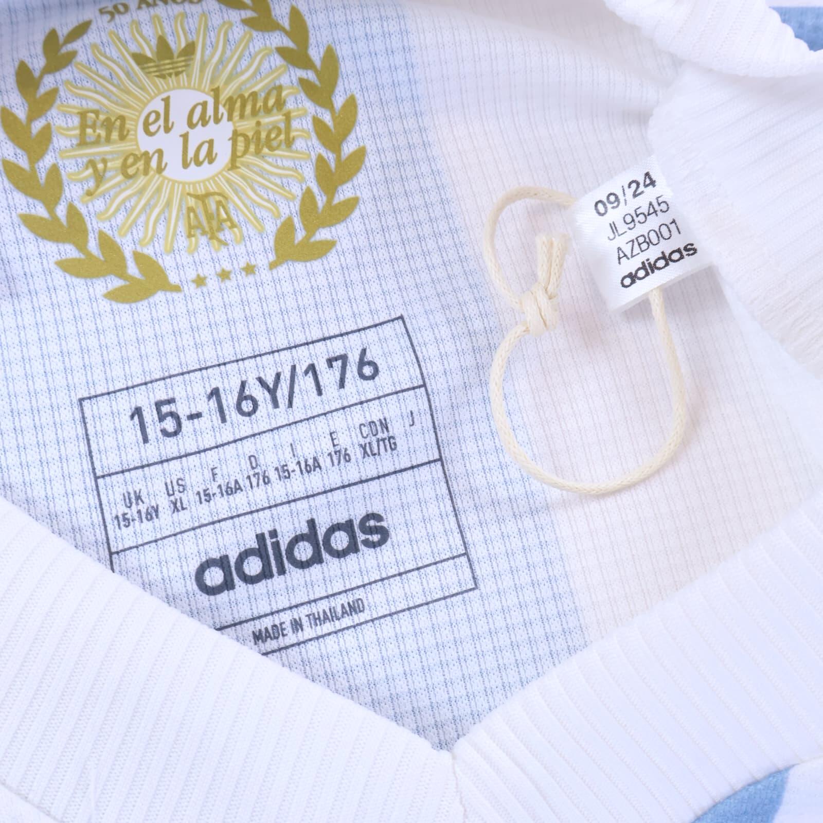 Argentina 2024/25 Home Shirt - 50Th Anniversary - YOUTH 15/16Y- BACK