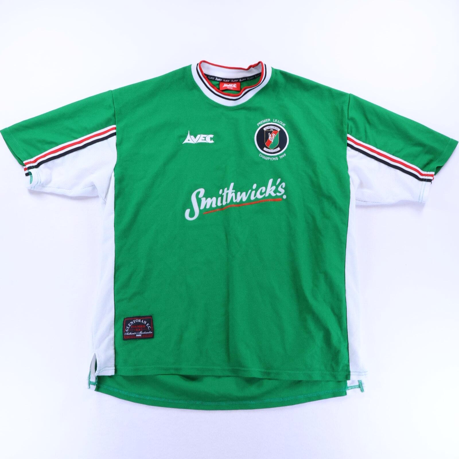 Glentoran 1999/00 Home Shirt - XL- FRONT