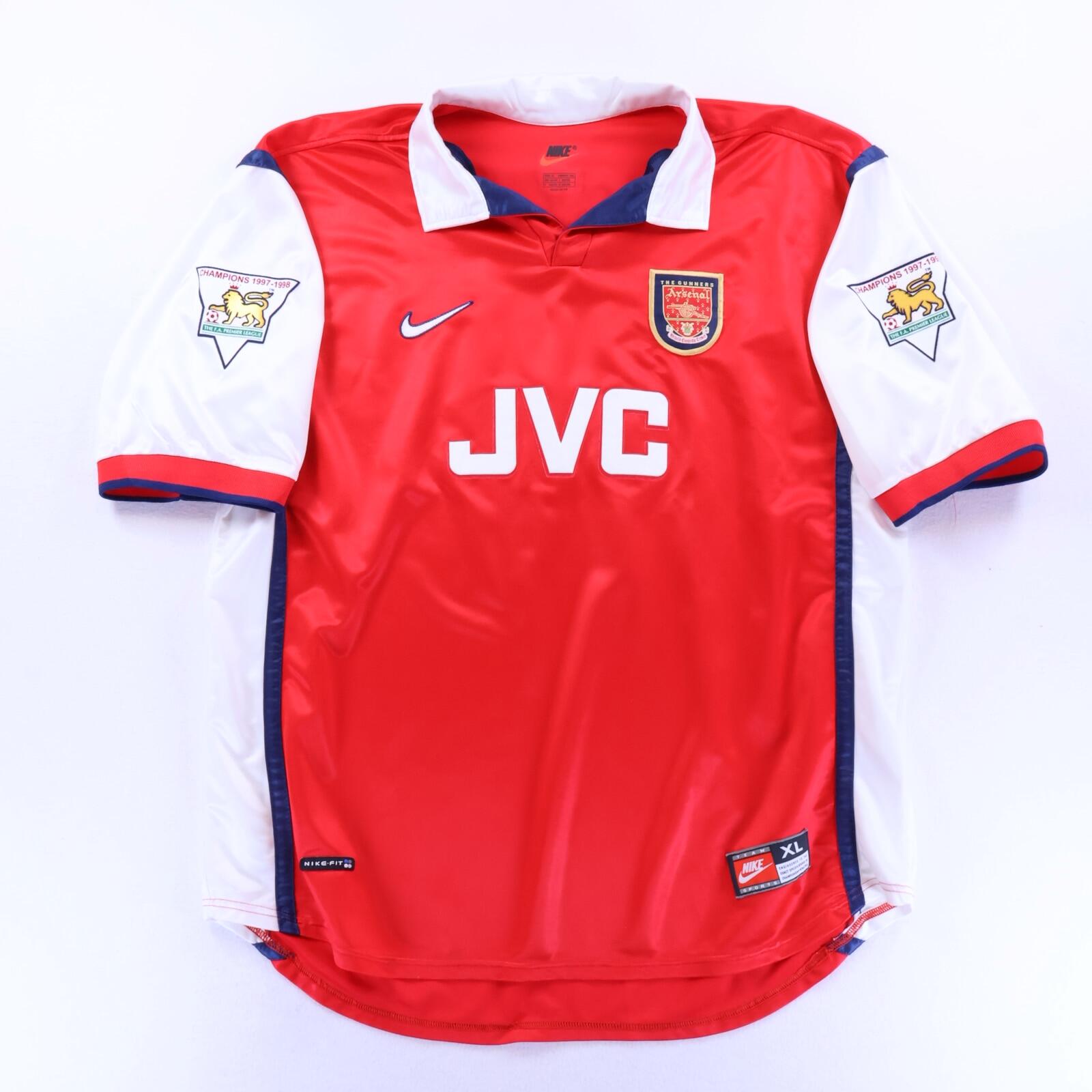 Arsenal Bergkamp #10 1998/99 Home Shirt - XL- BACK