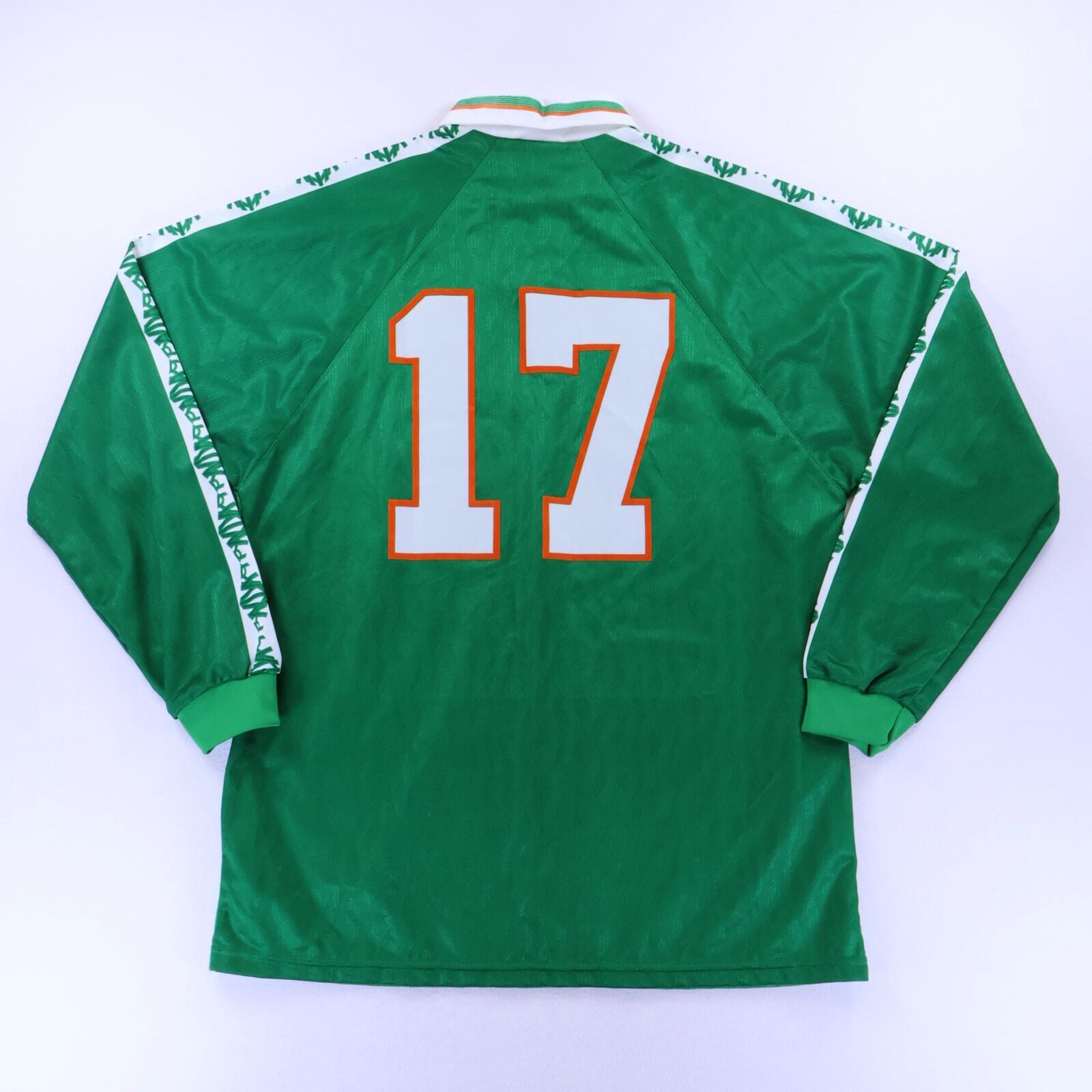 Republic Of Ireland #17 1996/98 Home Shirt - Match Issue - XL