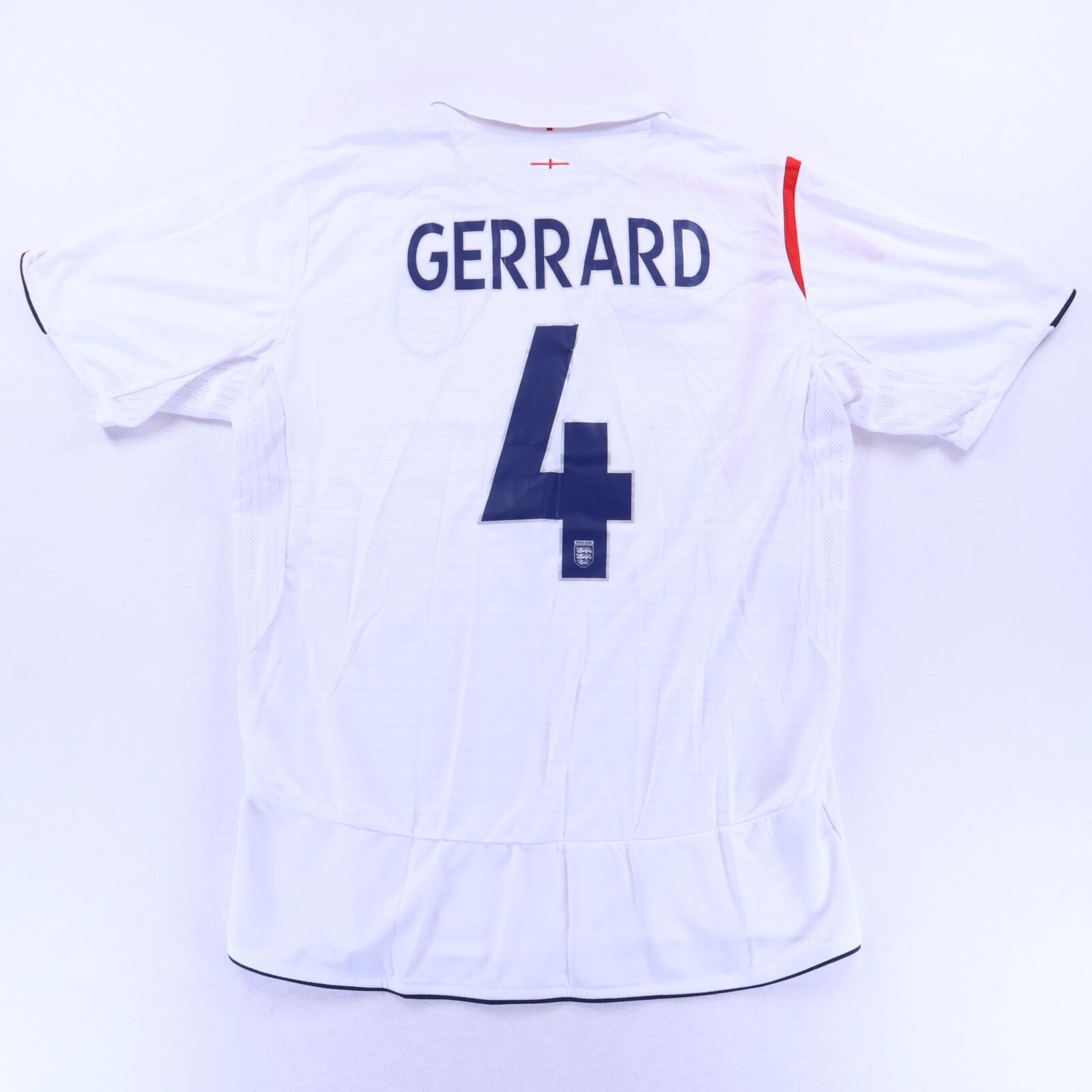 England Gerrard #4 2005/07 Home Shirt - XL