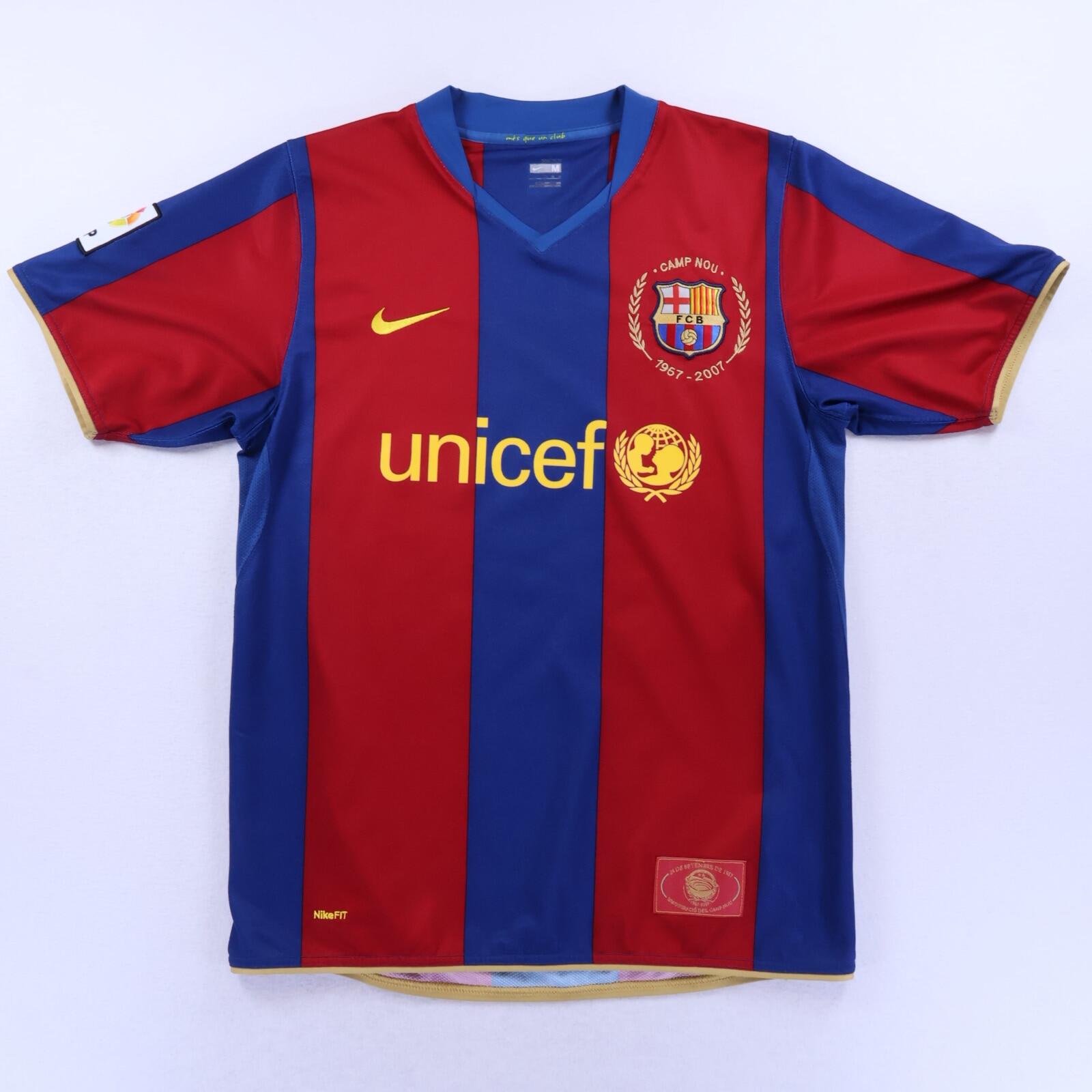 Barcelona Messi #19 2007/08 Home Shirt - M- BACK