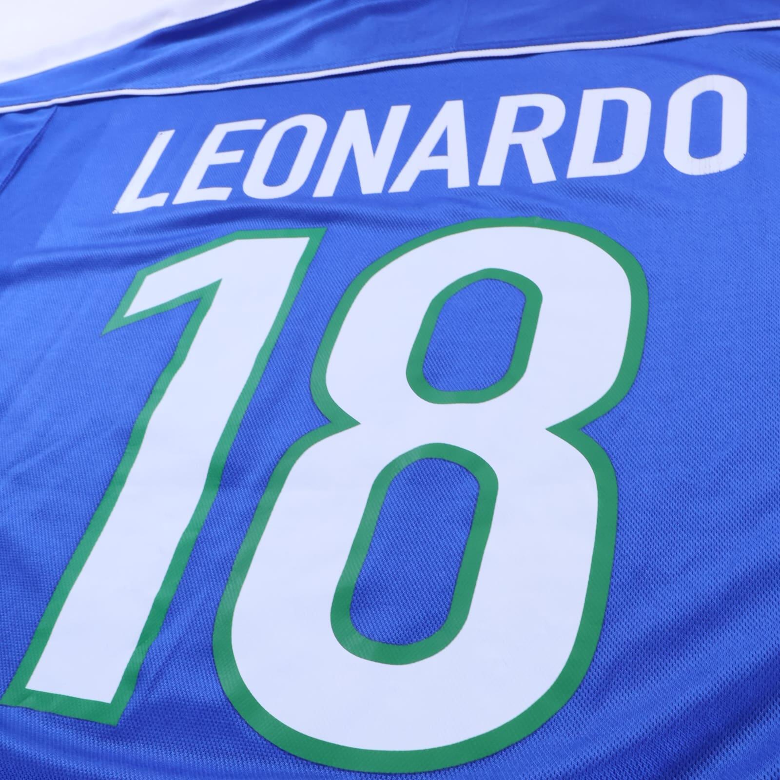 Brazil Leonardo #18 1998/00 Away Shirt - L- TAGS