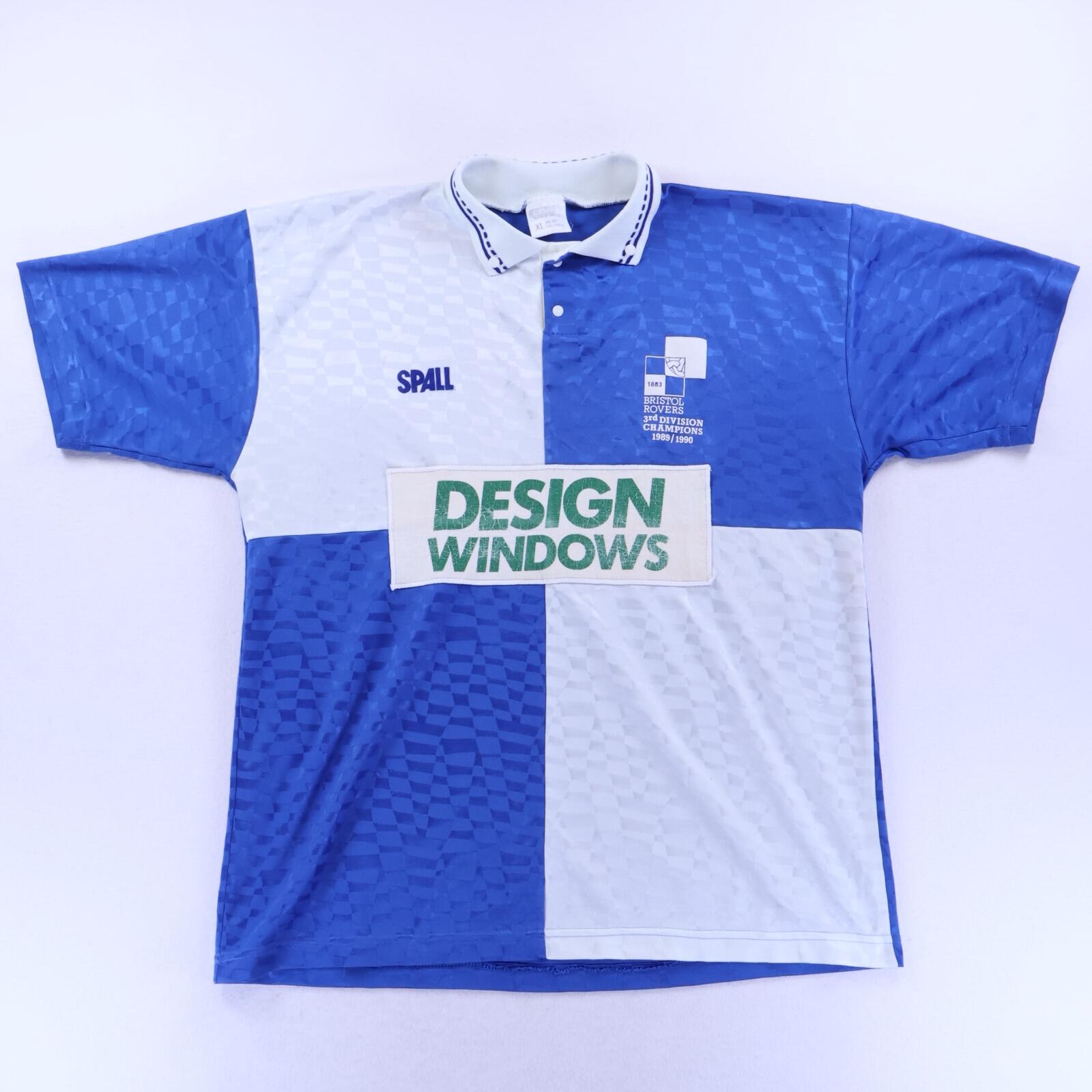 Bristol Rovers 1991/92 Home Shirt - Third Div Champs - XL- FRONT