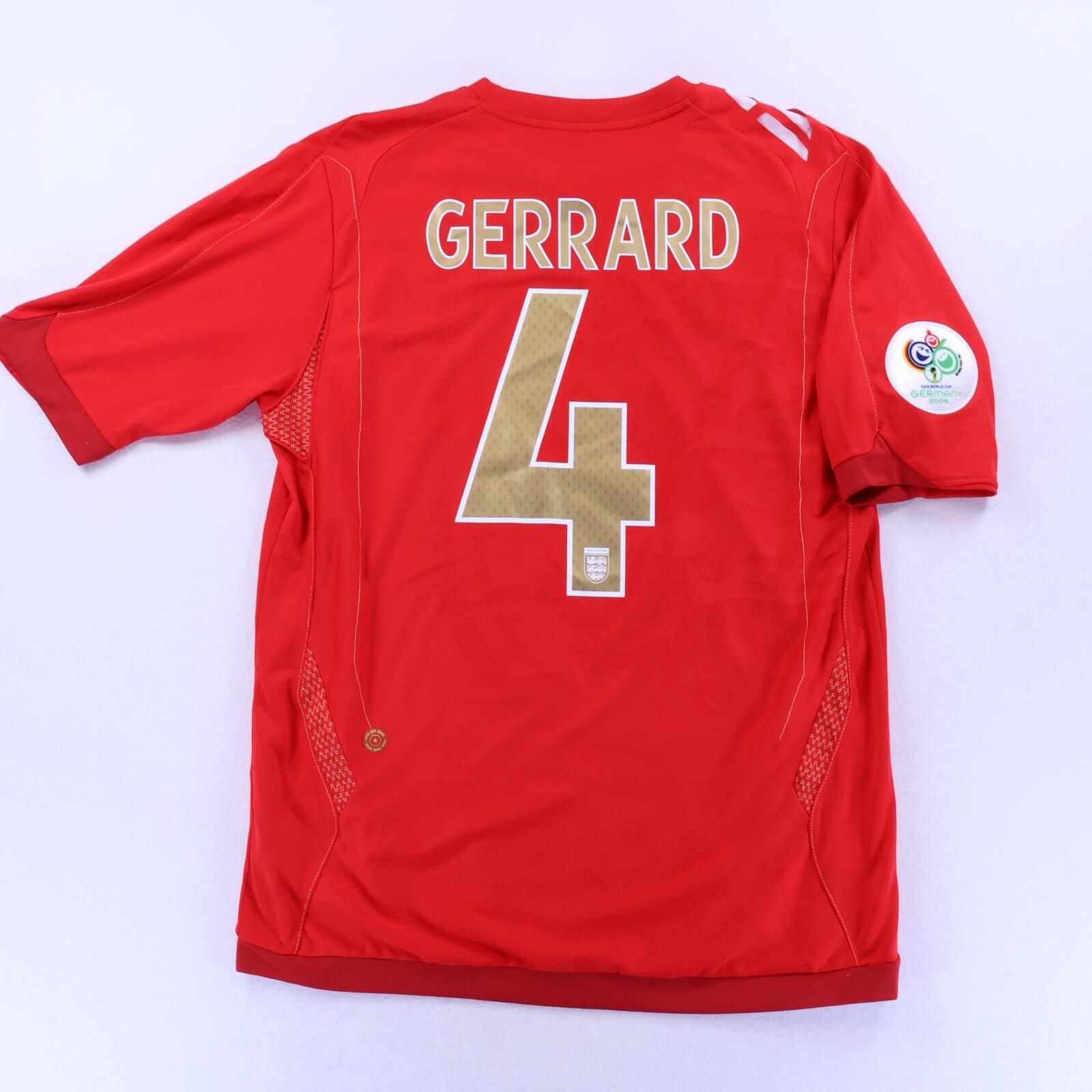England Gerrard #4 2006/08 Away Shirt - M- FRONT