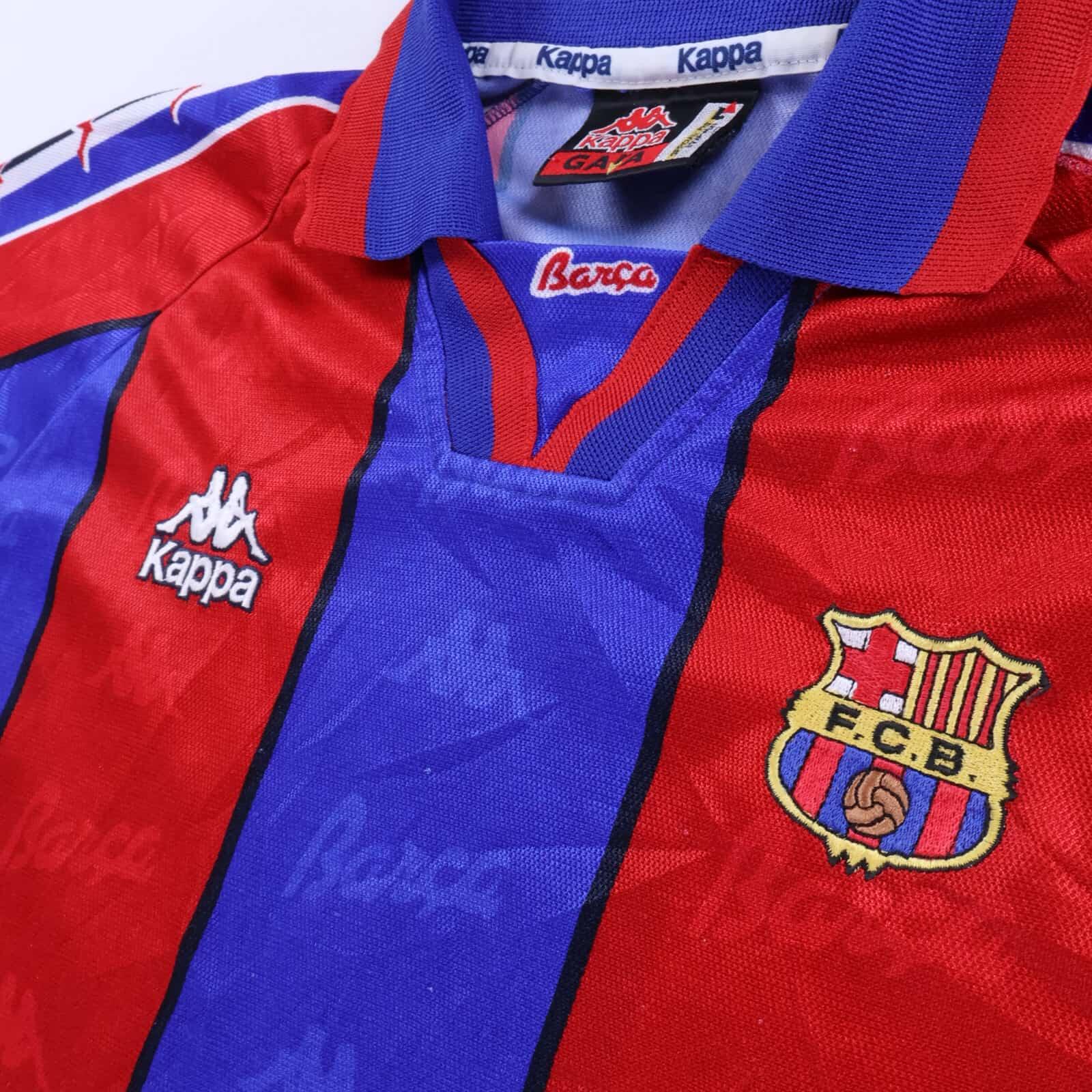 Barcelona Ronaldo #9 1992/95 Home Shirt - Long Sleeve - L