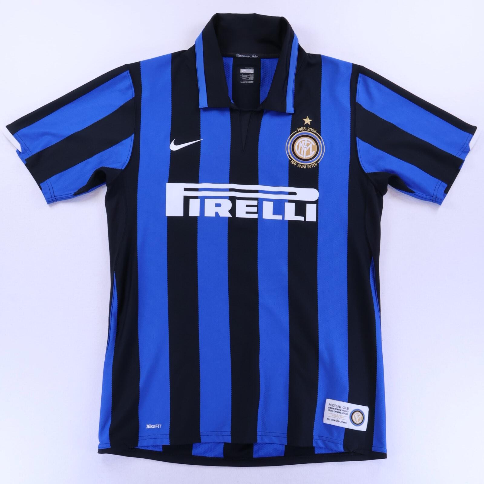 Inter Milan Adriano #10 2007/08 Home Shirt - L- BACK
