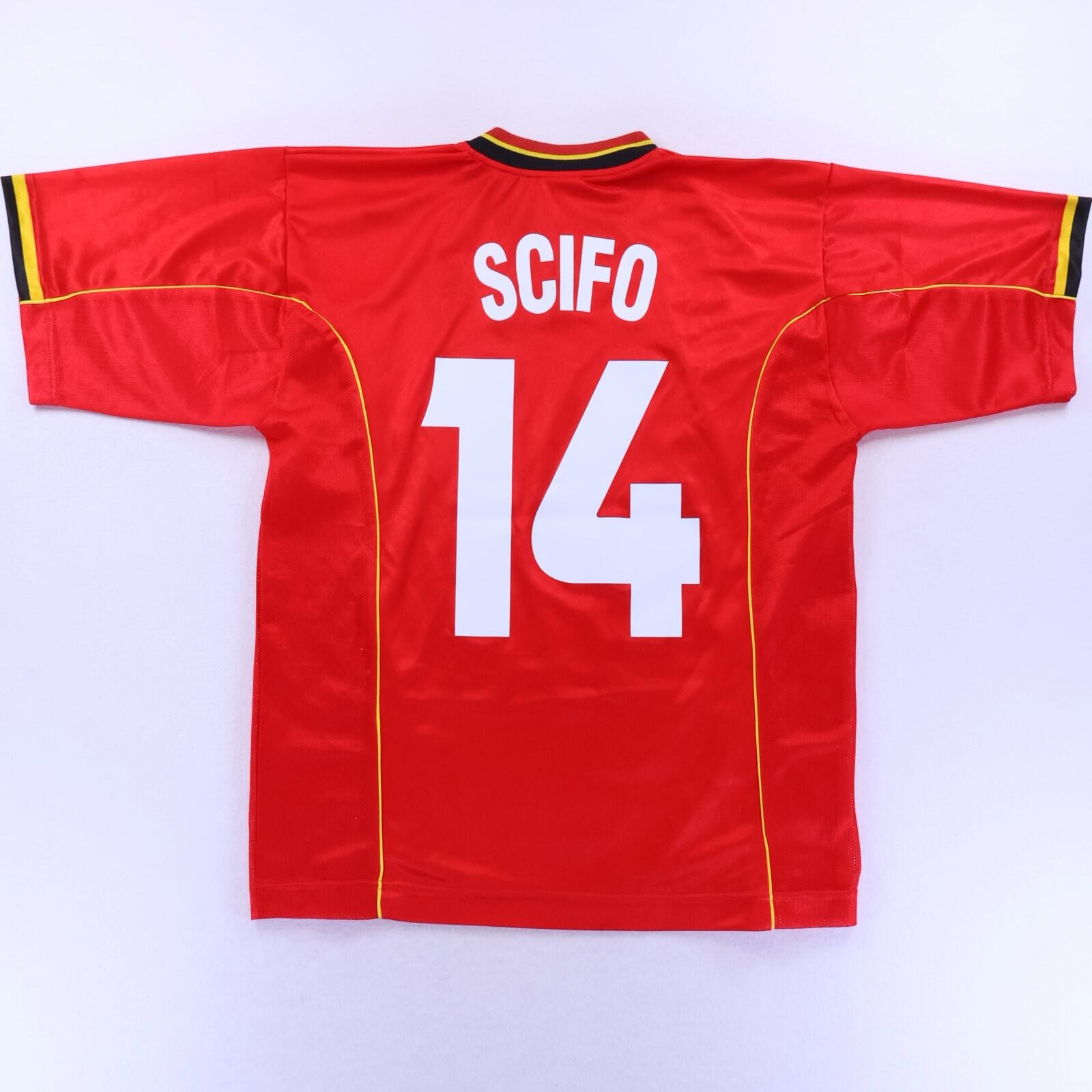 Belgium Scifo #14 1998/ Home Shirt - L- BACK