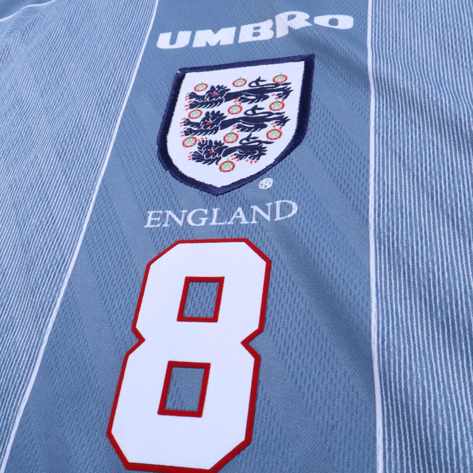 England Gascoigne #8 1996/97 Away Shirt - XL