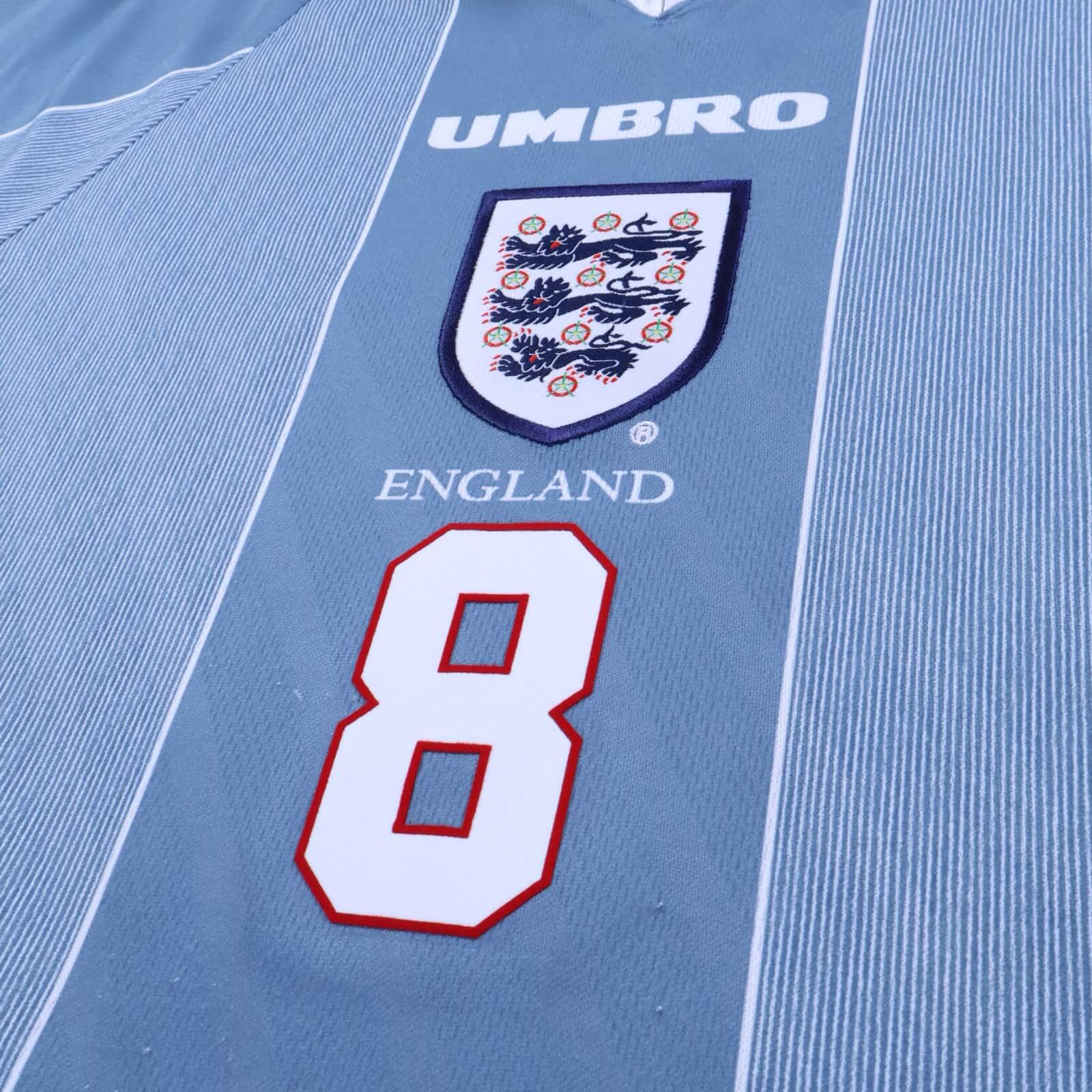 England Gascoigne #8 1996/97 Away Shirt - M